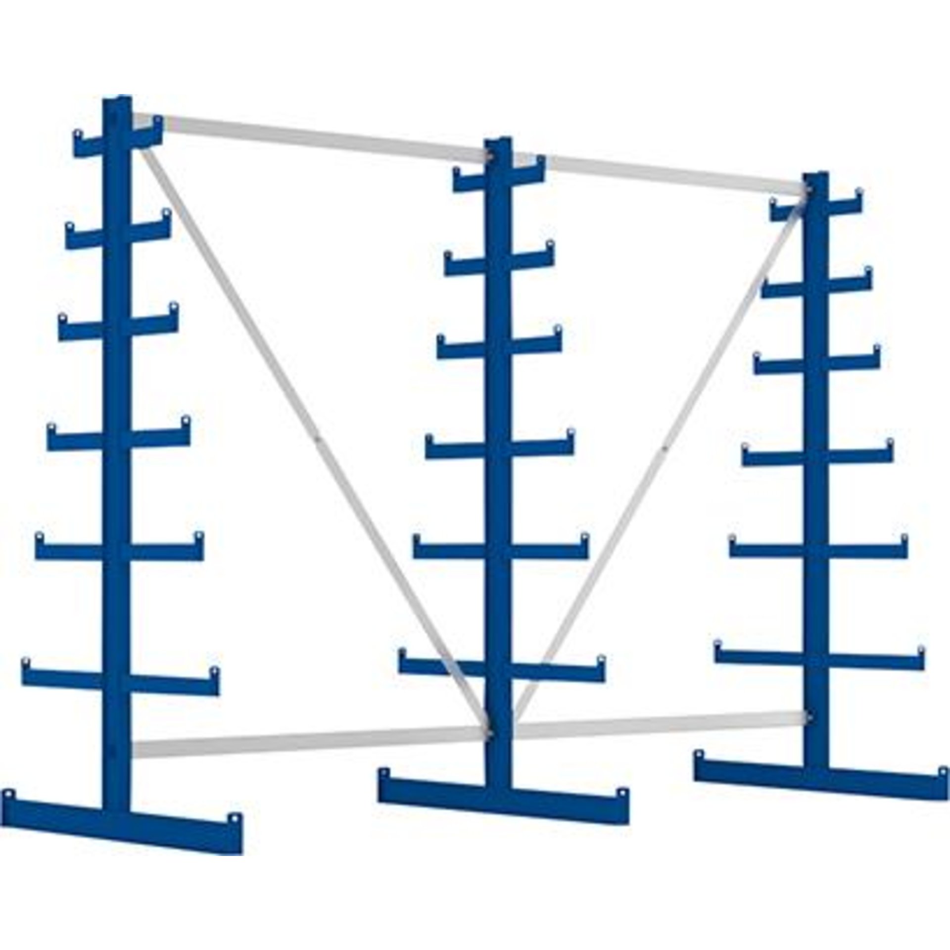 Langgutregal META ATLAS ST, doppelseitig
