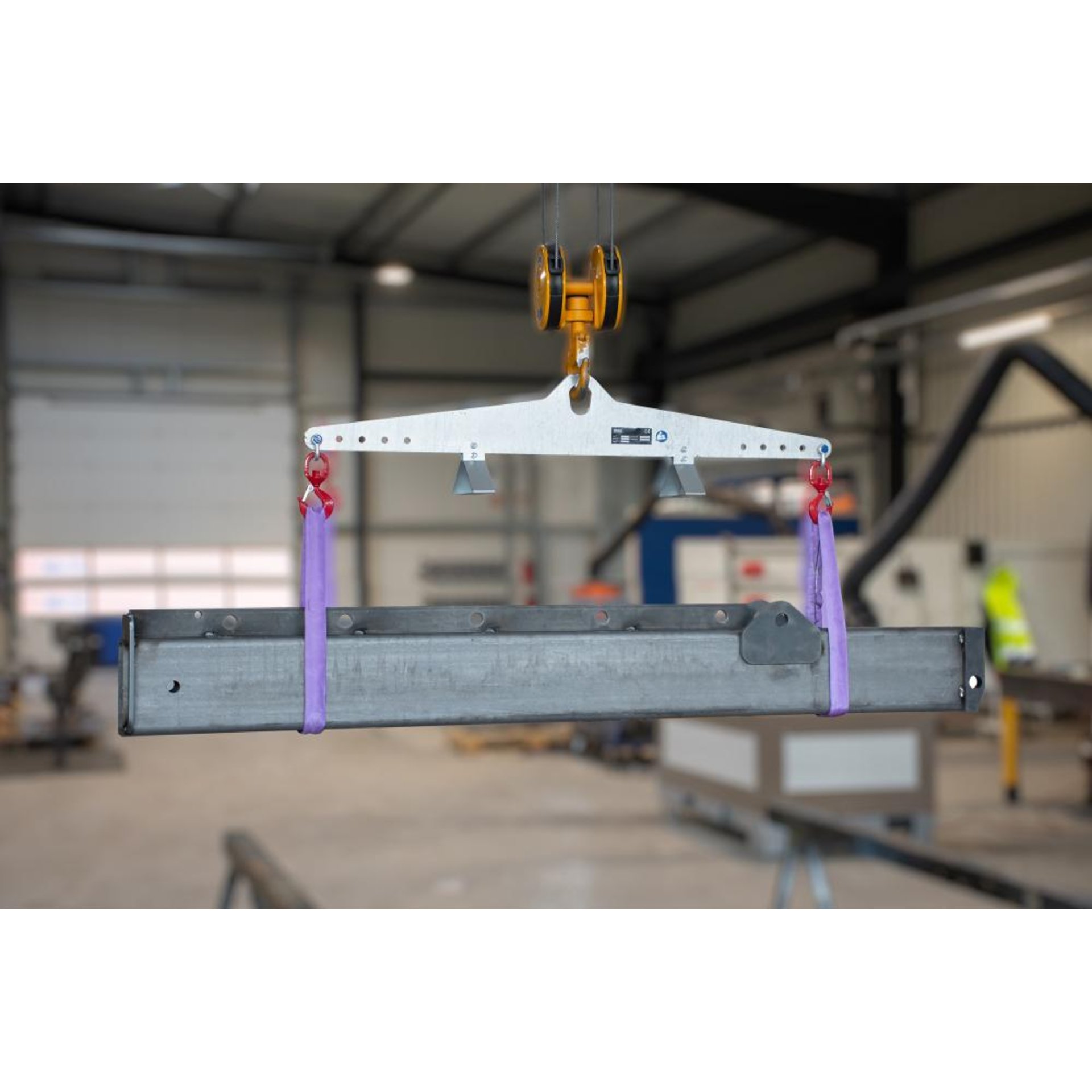 Mini-Krantraverse B1250xT160xH340 mm Hakenabstand 800-1200 mm Tragkraft 500 kg