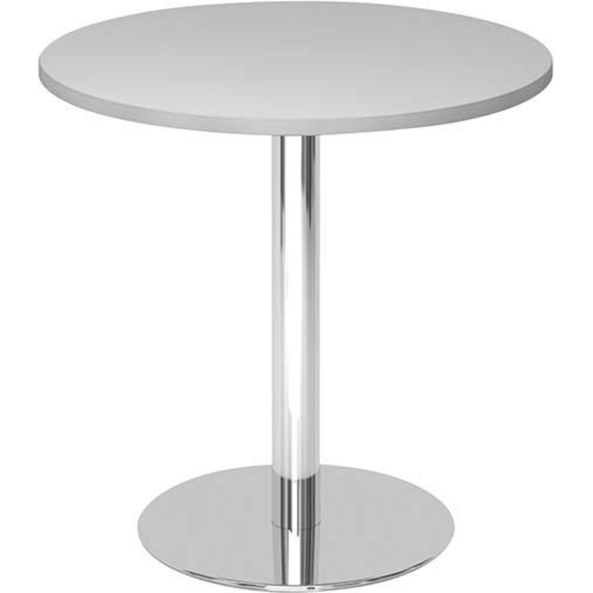 Besuchertisch Grau/Chrom D 800mm