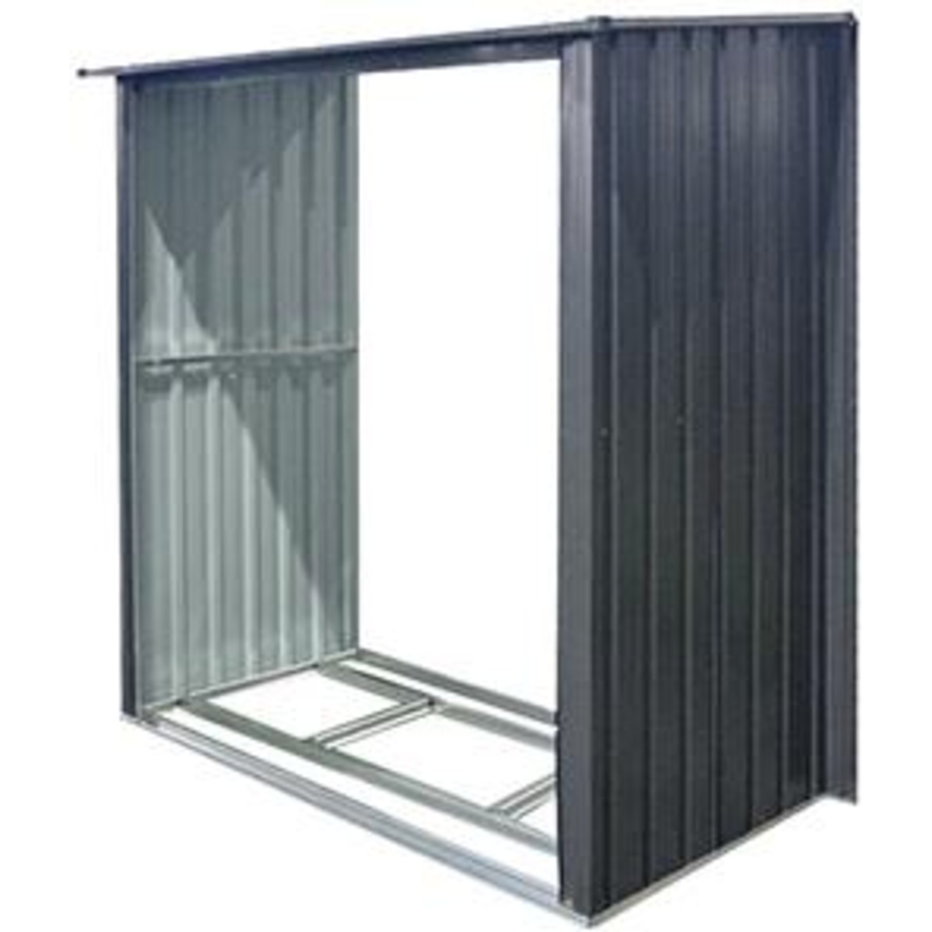 Anbau-Holzunterstandfür Gerätehäuser153 x 81 x 159/170 cm l