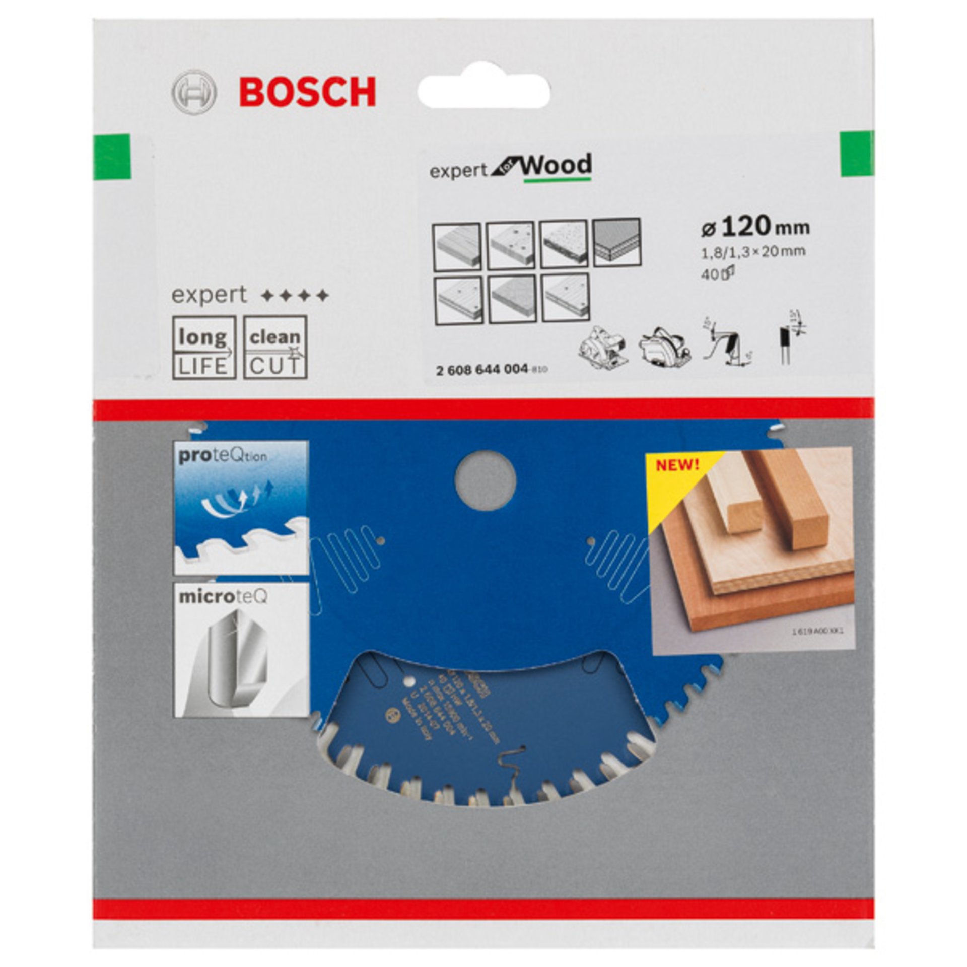 Kreissägeblatt Expert for Wood, H 120 x 20m, Z40