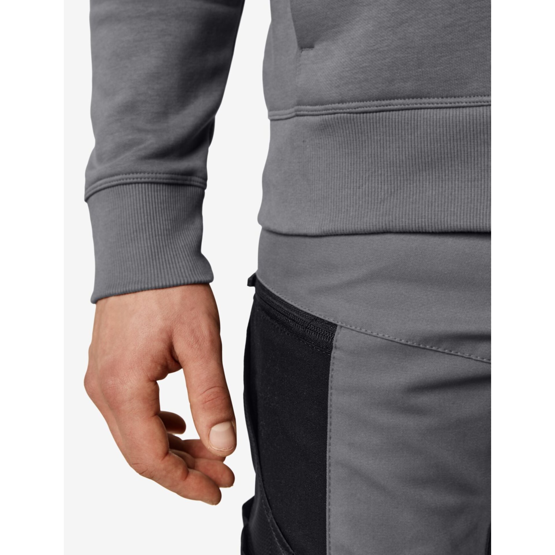 QUENTIN Hoodie-Jacke unisex grau 5XL