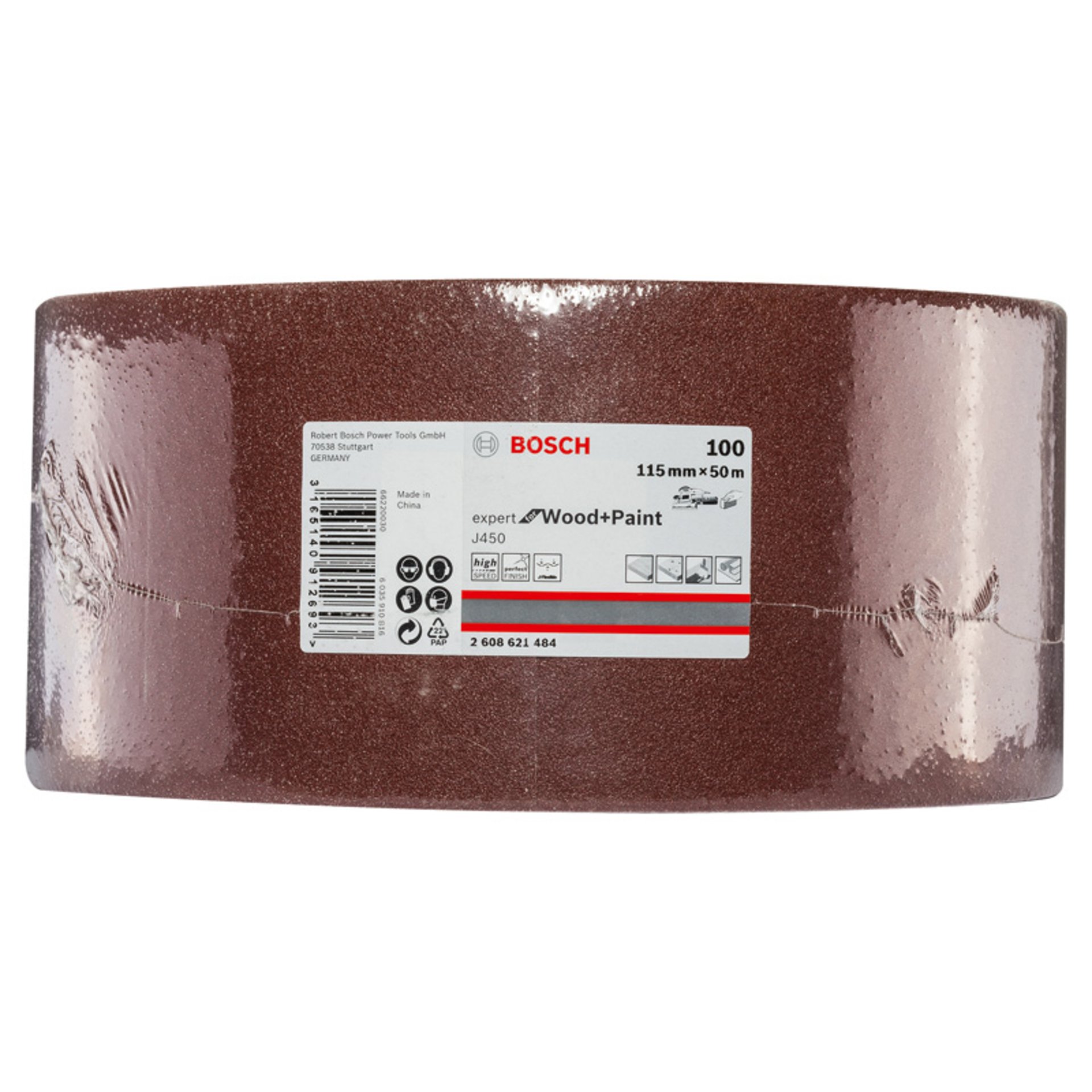 Schleifblatt J450 Expert for Wood and Paint, 115 mm x 50 m, G100