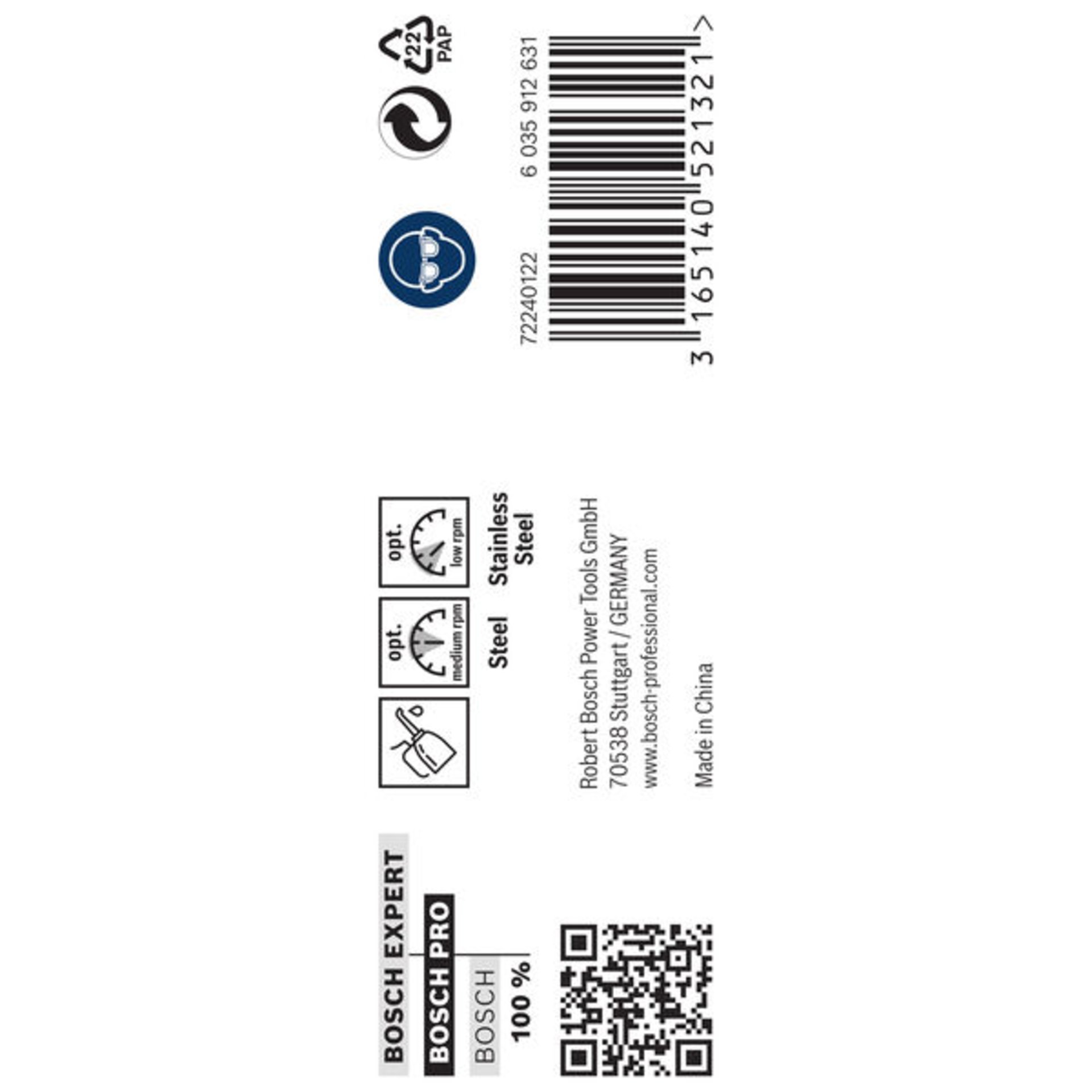 PRO Stainless Steel HSS-Co Spiralbohrer, 9,5 x 81 x 125 mm, 5-tlg.
