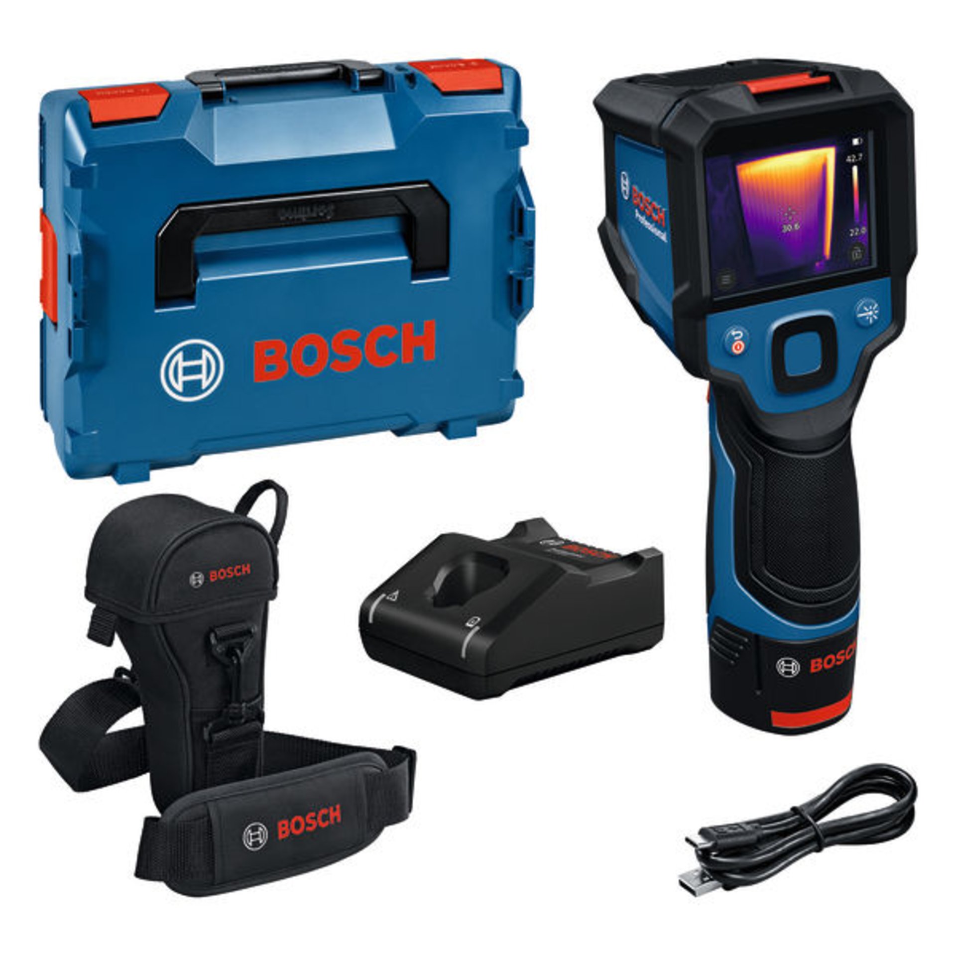 Wärmebildkamera GTC 12V-450-13, 1 x Akku GBA 12V 2.0Ah in L-BOXX