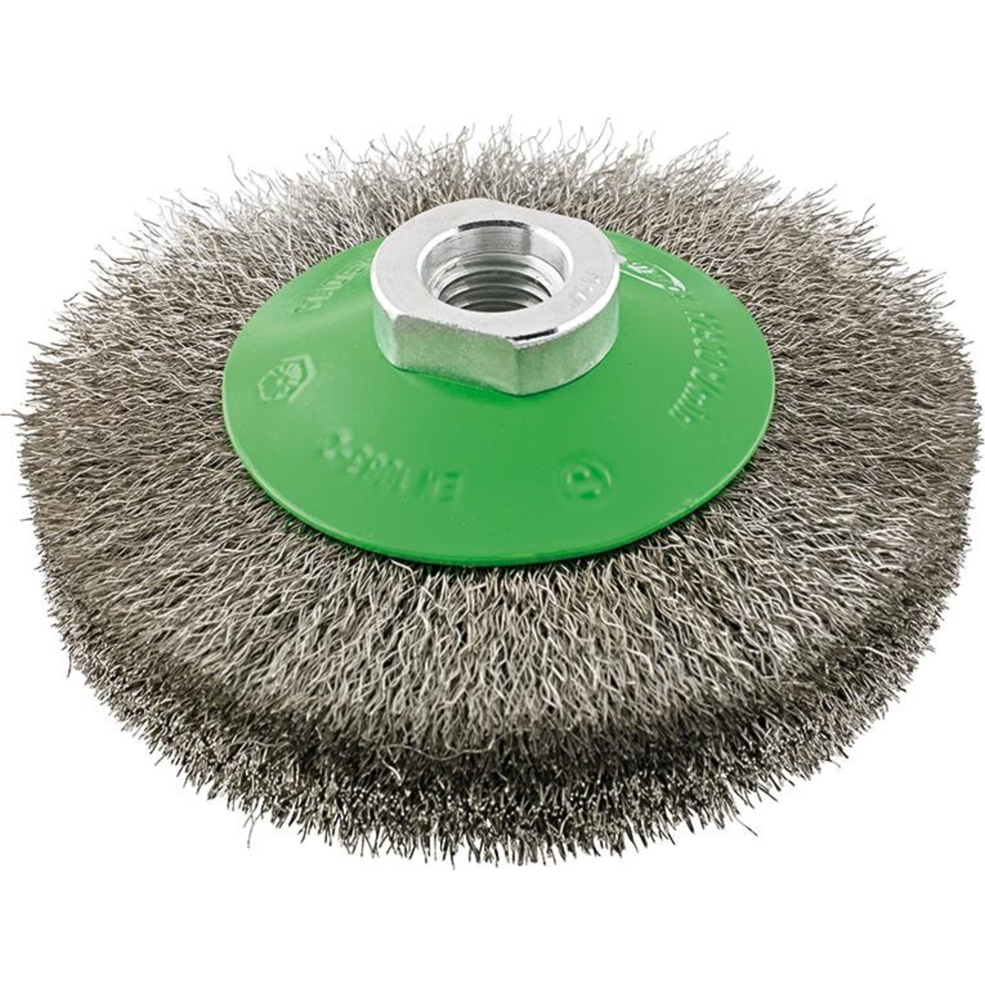 Kegelbürste rostfrei M14 gewellt 100x0,2mm FORMAT
