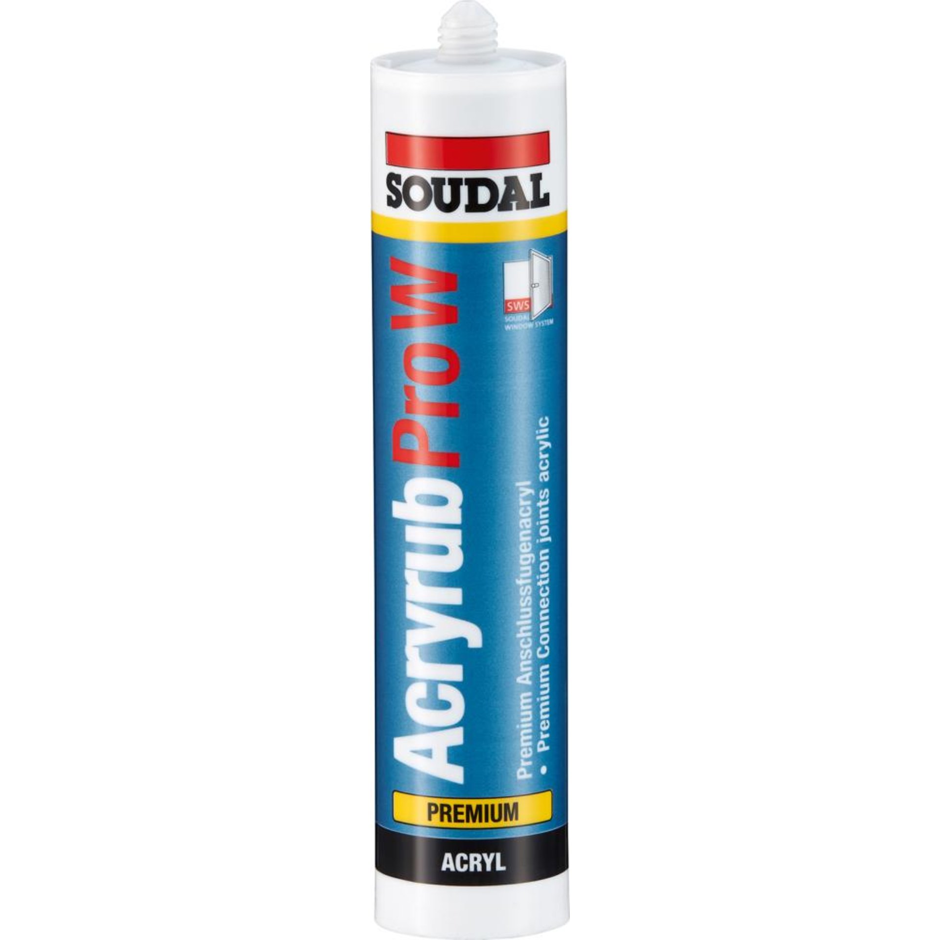 ACRYRUB PRO W 310ml schwarz SOUDAL