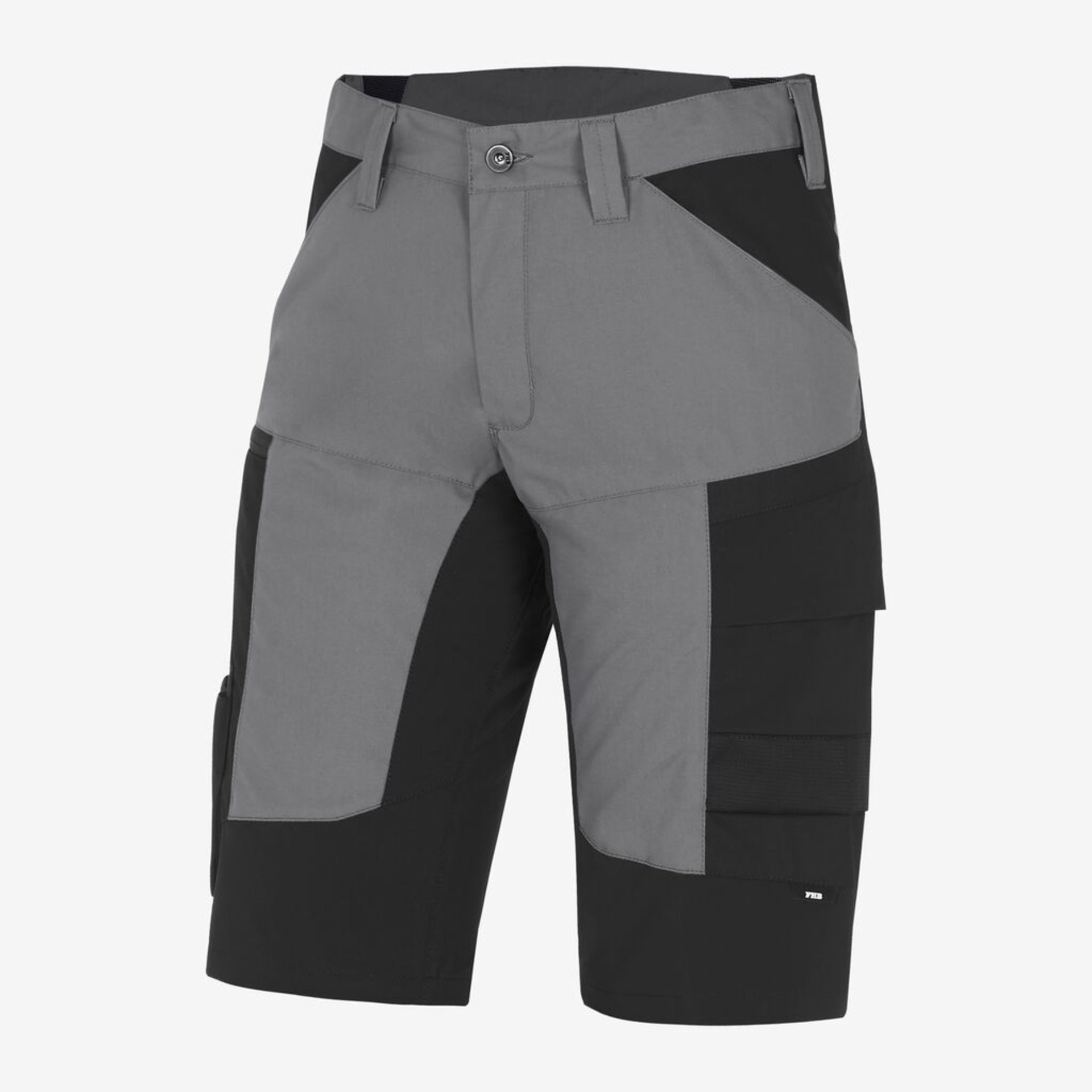 KIM Bermuda elastisch grau-schwarz 52