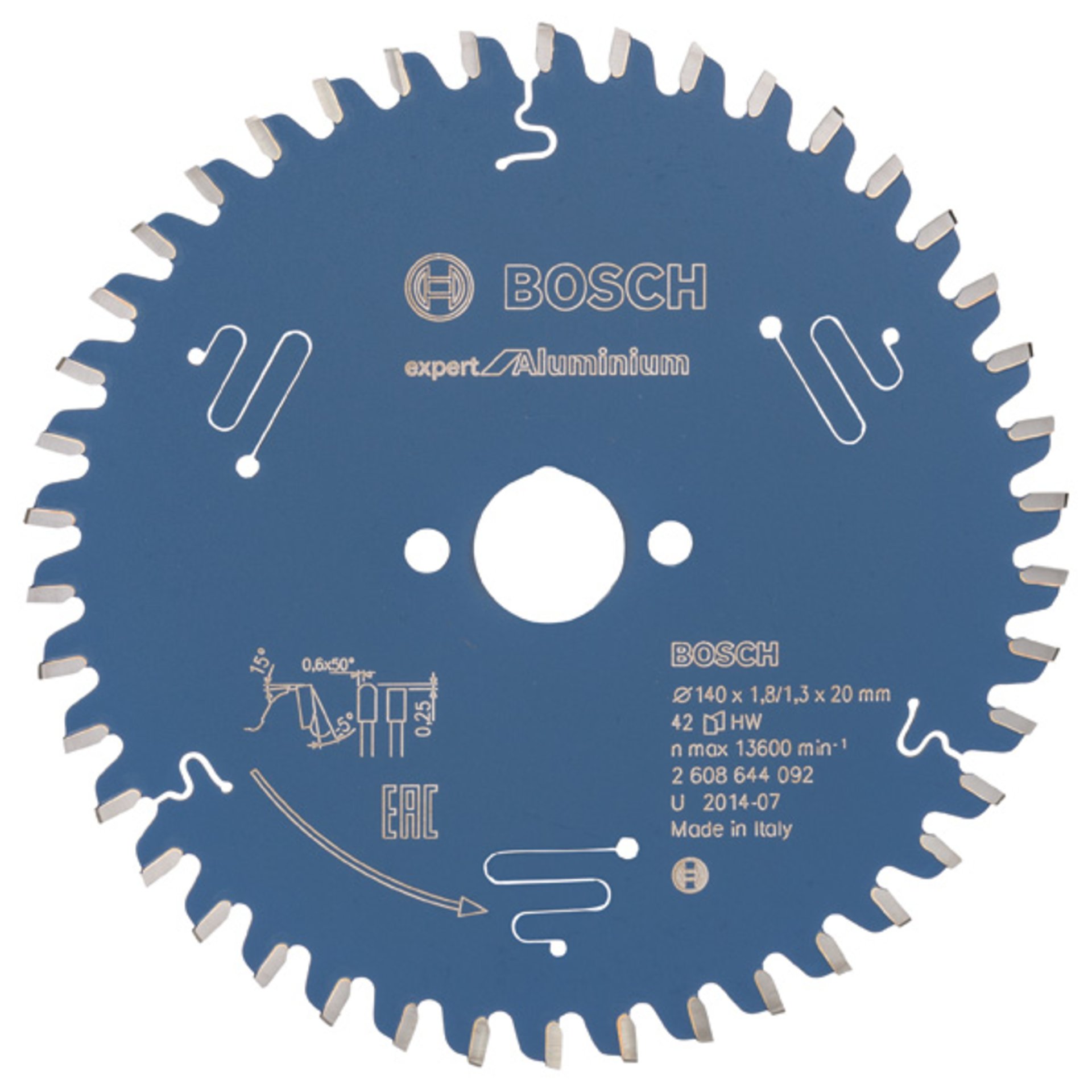 Kreissägeblatt Expert for Aluminium, H 140 x 20, Z42
