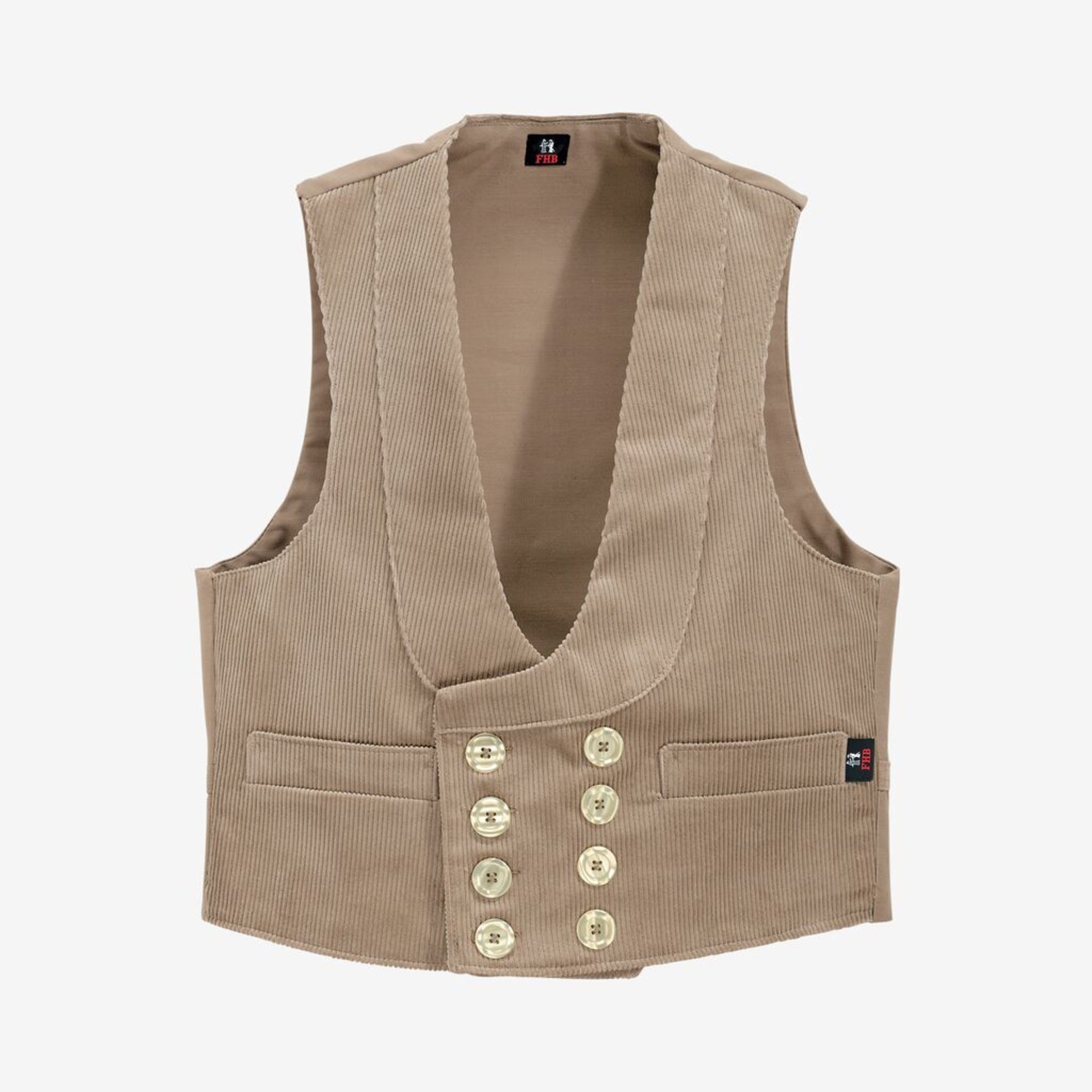 HAGEN Zunftweste Genuacord beige 56