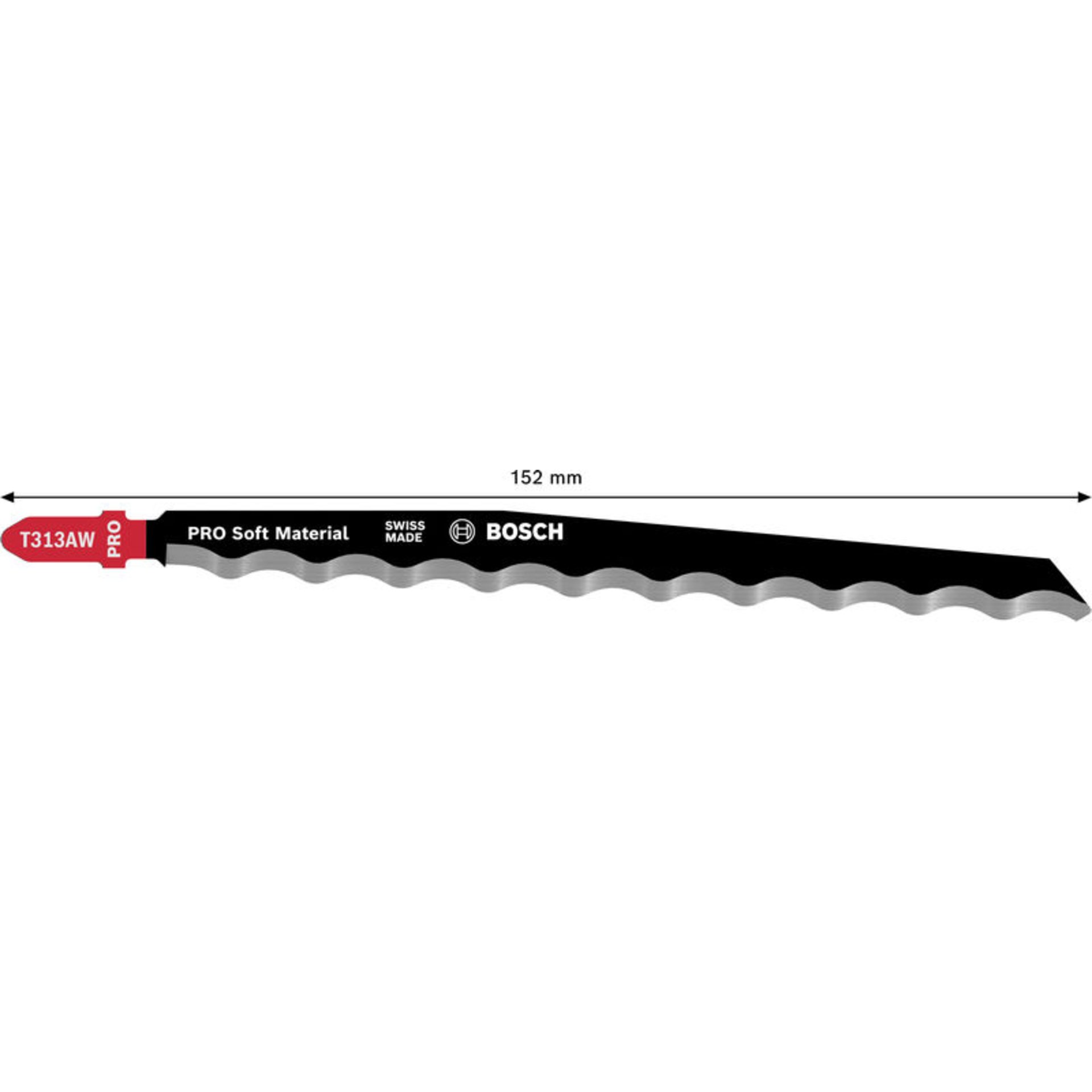 PRO Soft Material T313AW Stichsägeblatt, 152 mm, 3-tlg.