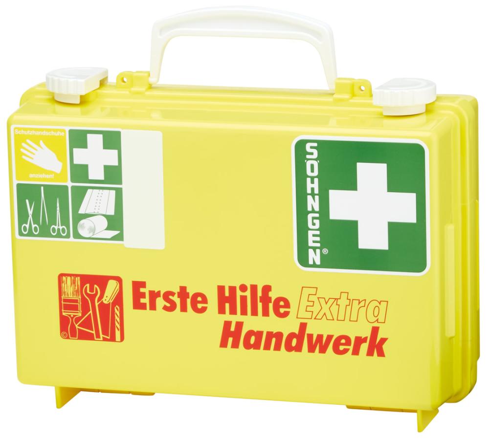 Erste-Hilfe-Koffer Extra Handwerk,DIN 13157,gelb