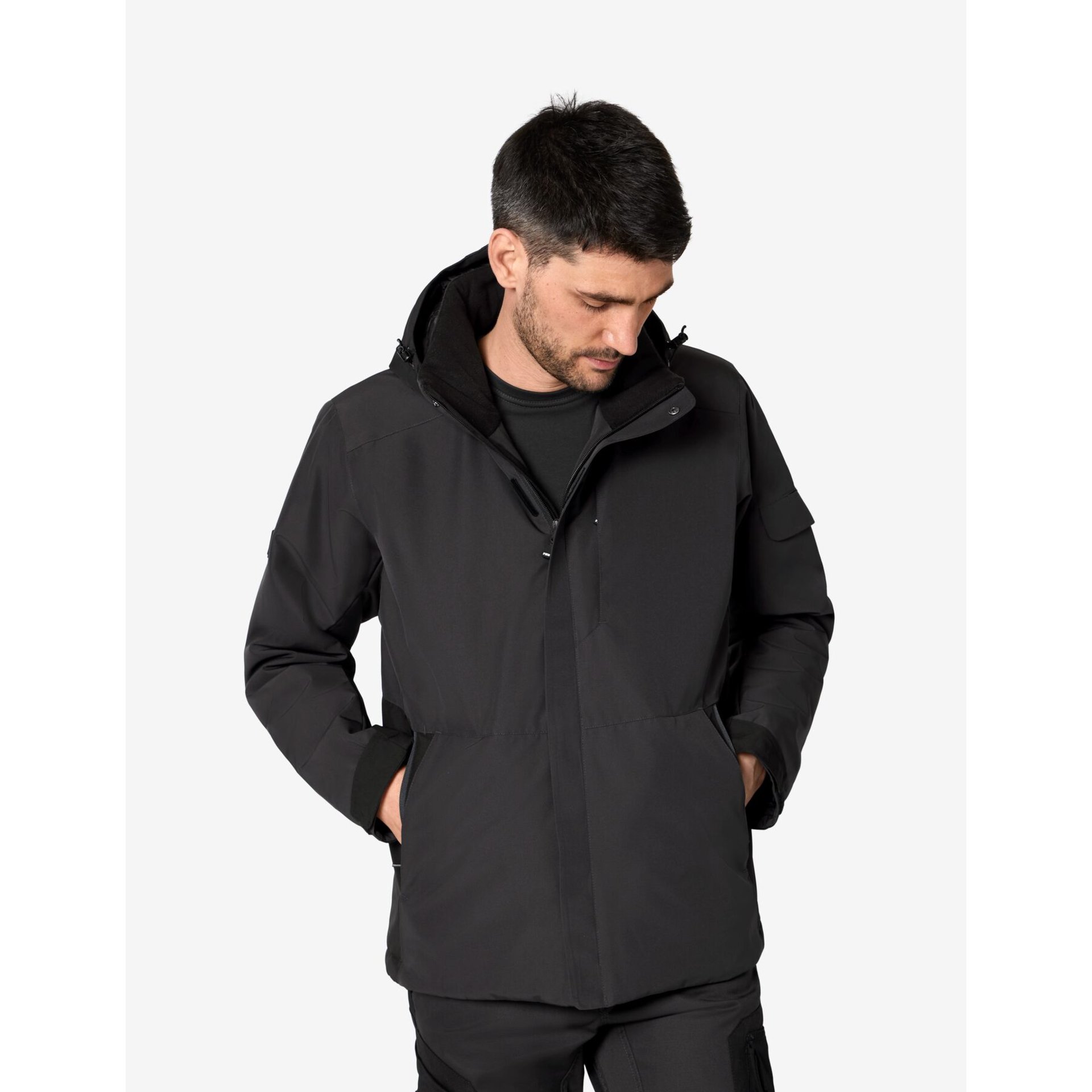 GEORG Arbeitsjacke Primaloft anthrazit-schwarz 2XL