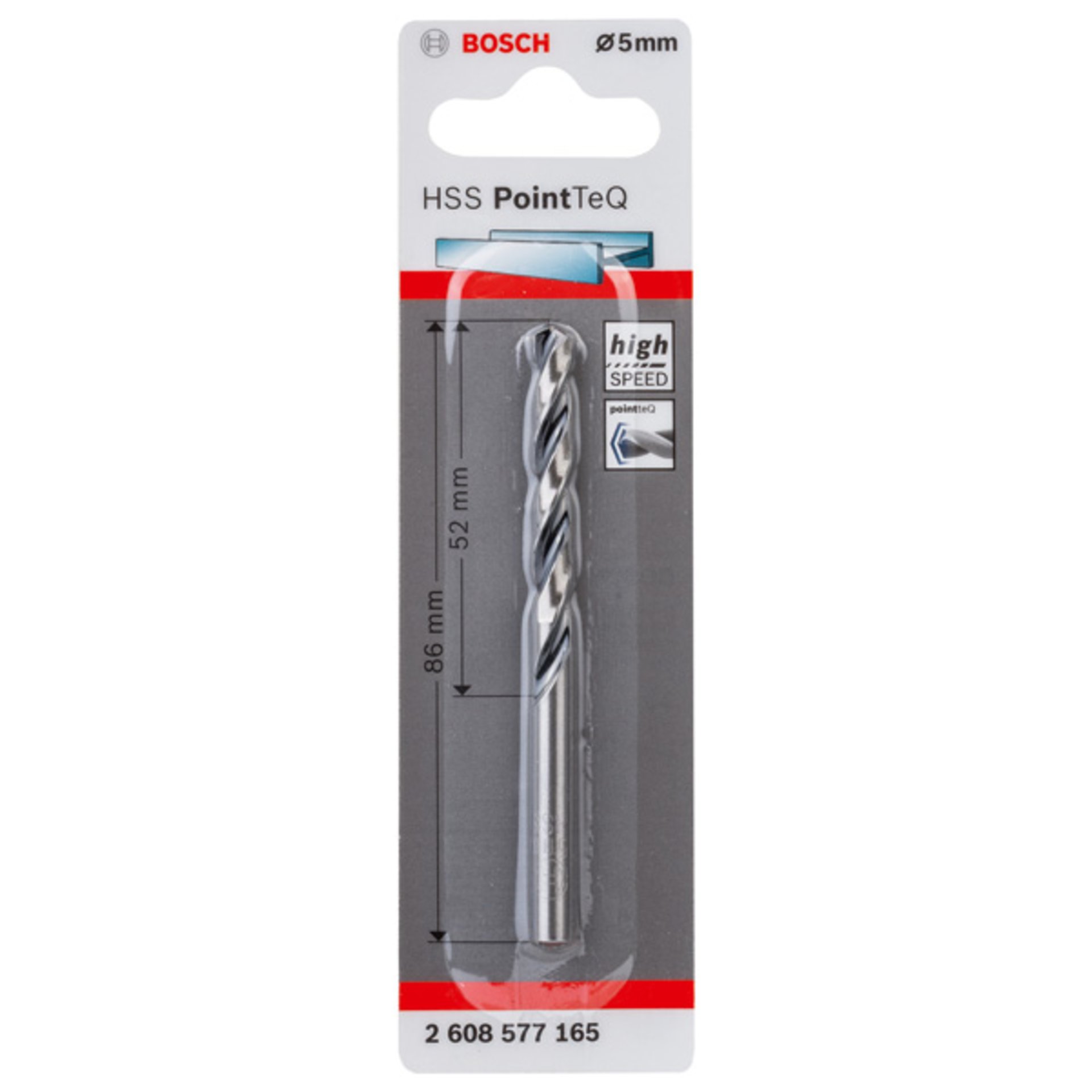 Metallspiralbohrer HSS PointTeQ, DIN 338, 5,0 mm, 1er-Pack