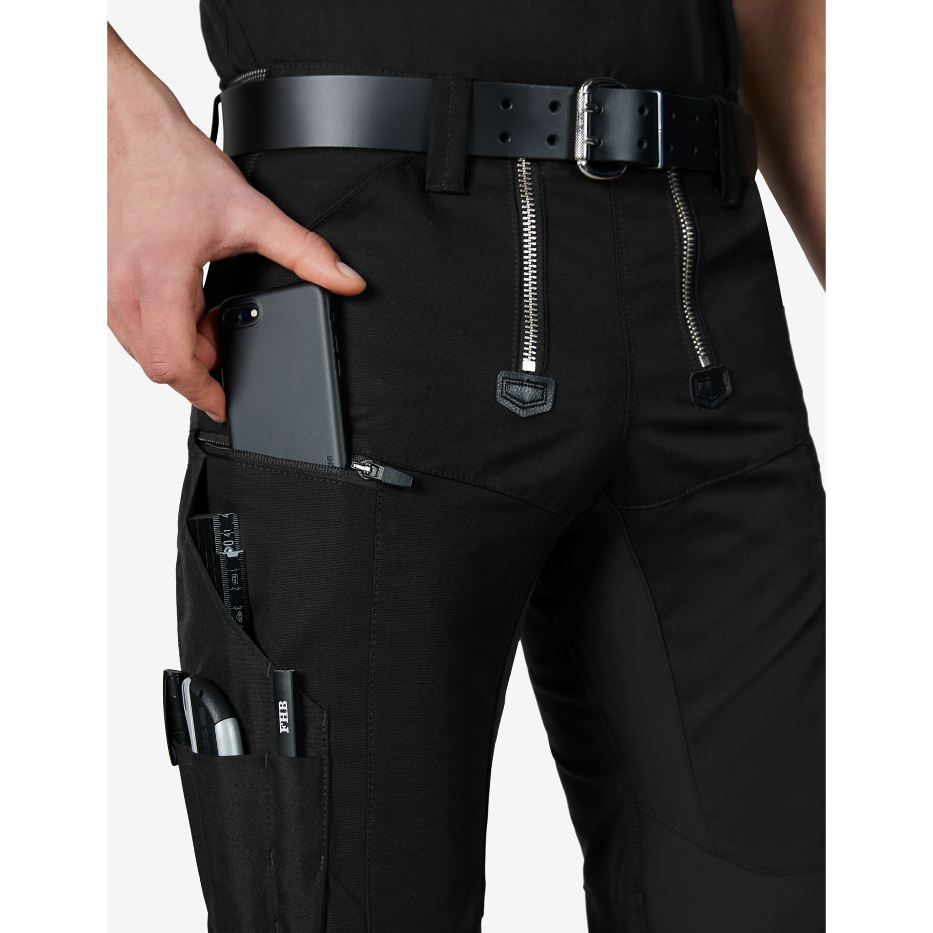 LOU Zunfthose Piratenform elastisch schwarz 90