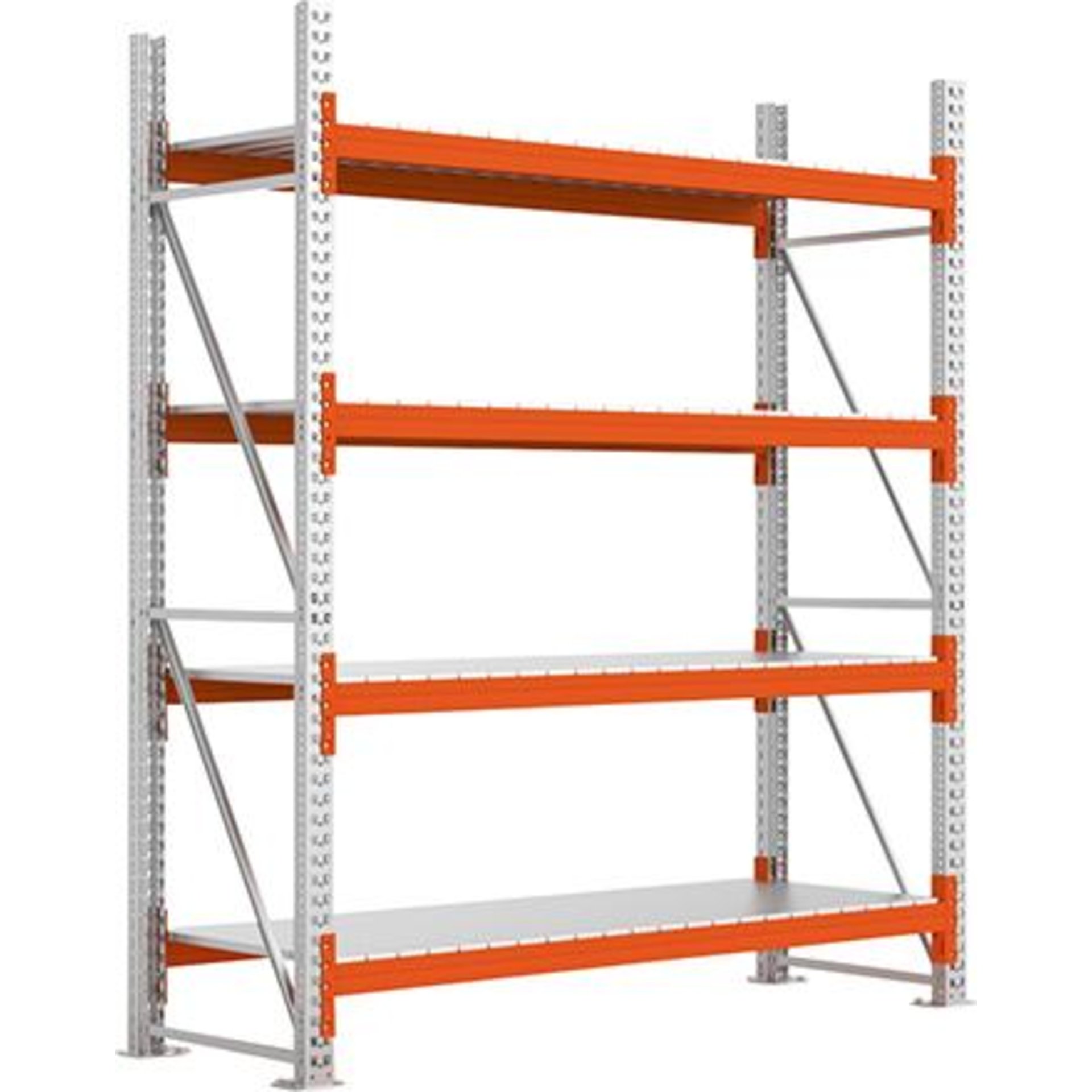 Großfachregal MULTIPAL S B2225xT800xH2700 mm Grundfeld 4 Böden Fachlast 1900kg