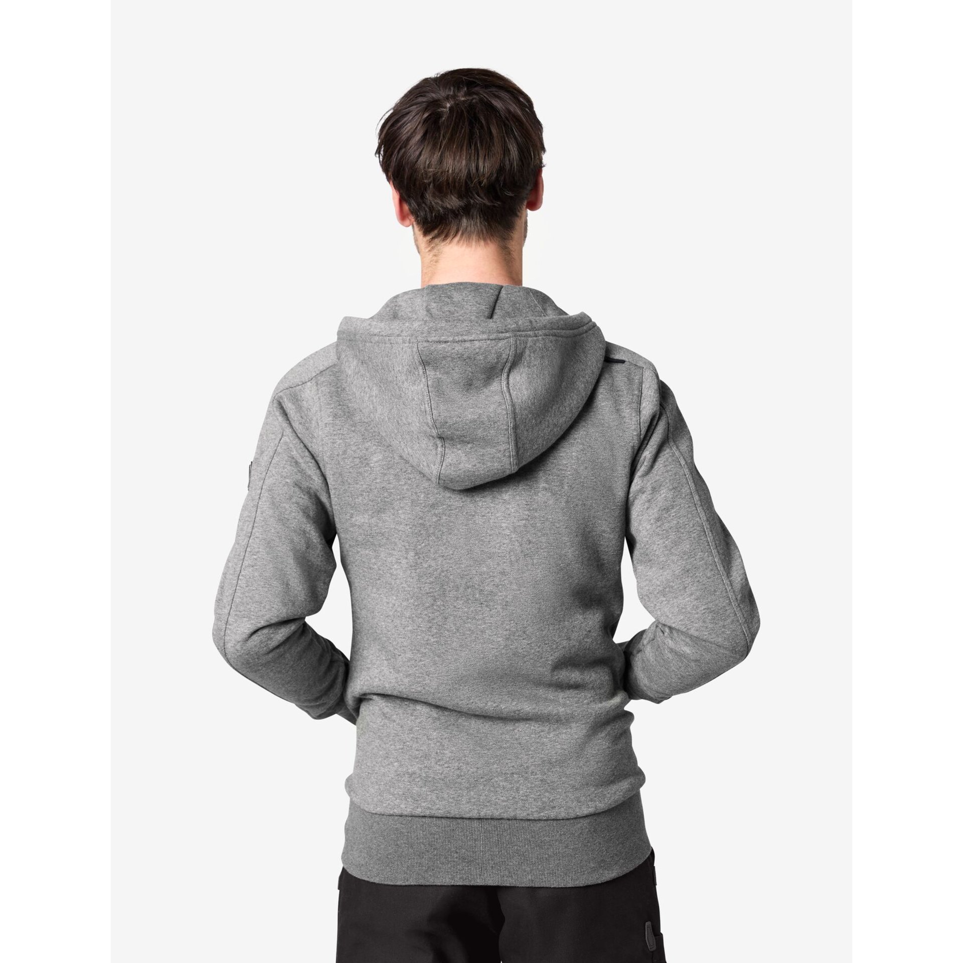 BENNO Sweater-Jacke mit Kapuze grau 2XL