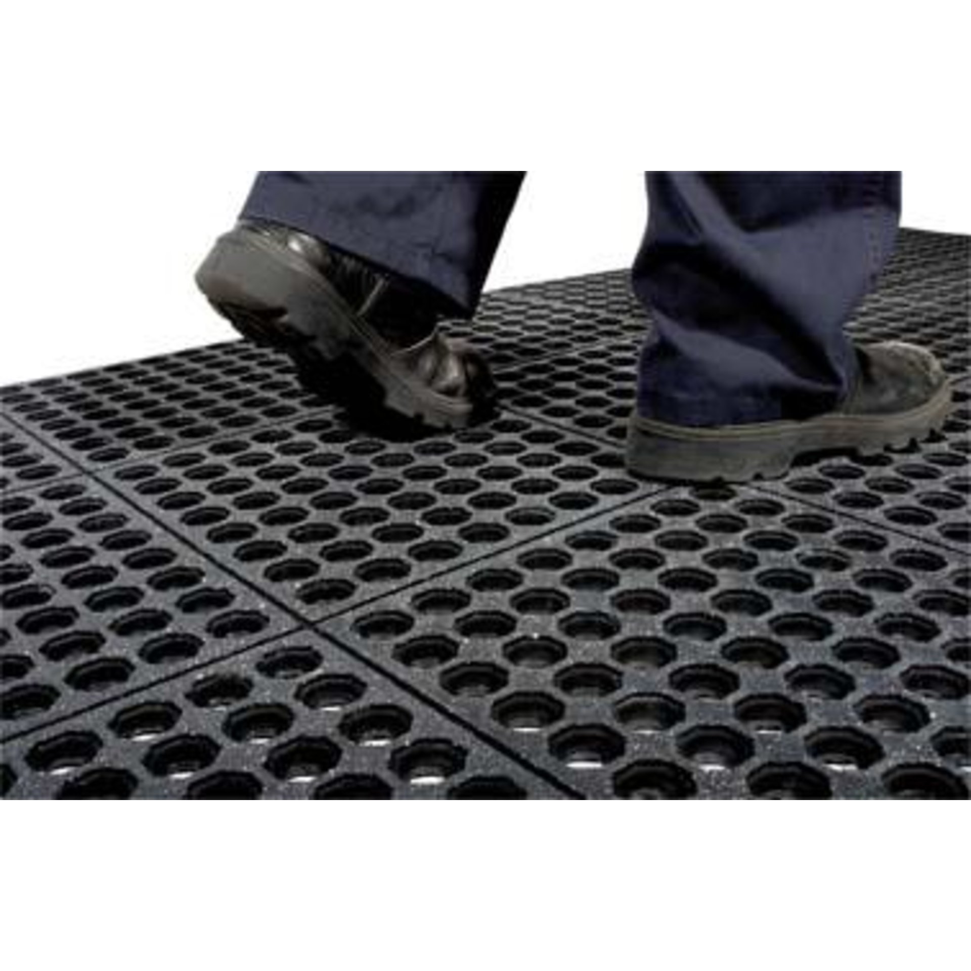 Anti-Ermüdungsmatte Fatigue-Step Grit Top B90xL90 cm schwarz