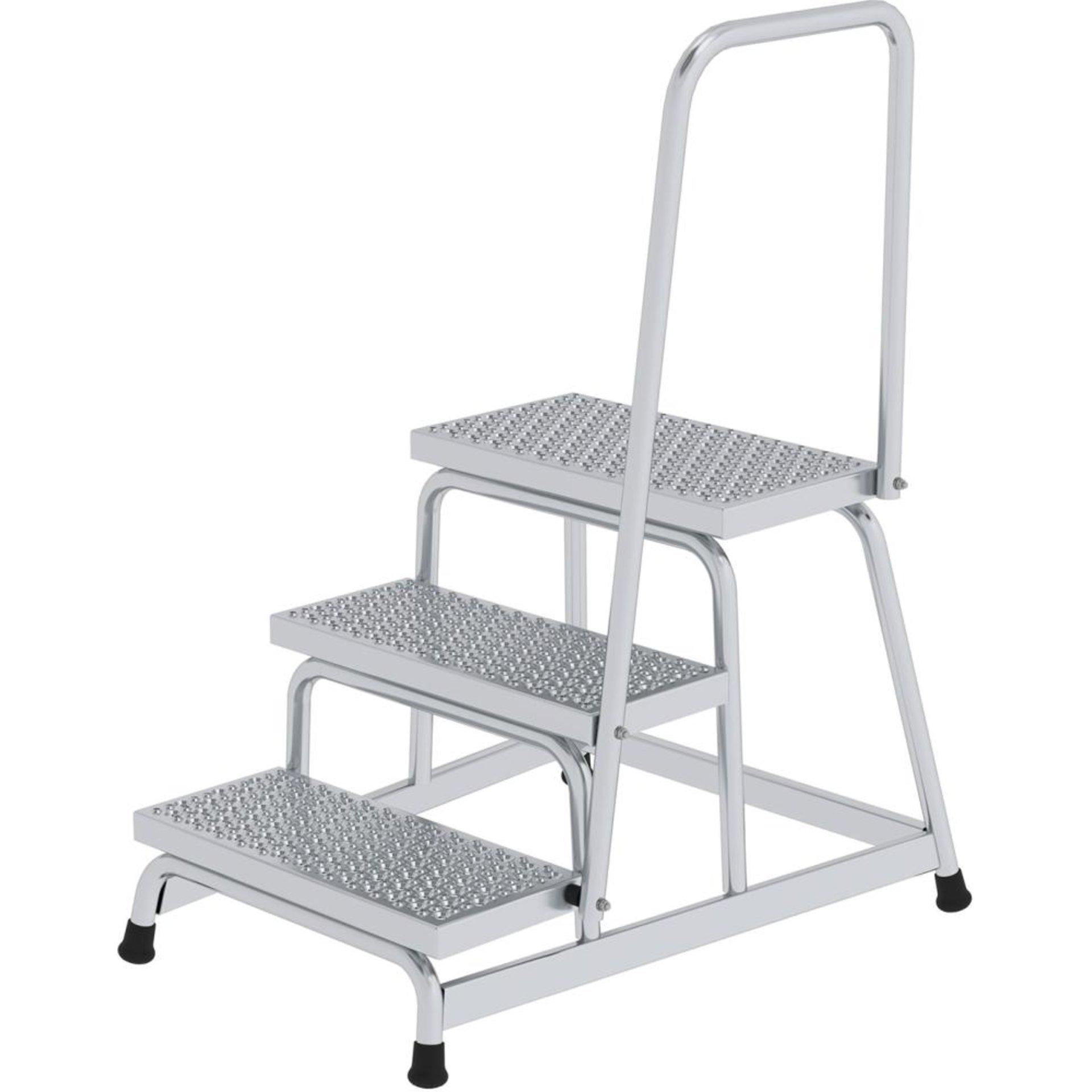 Aluminium-Arbeitspodeste R13, starr, mit Handlauf