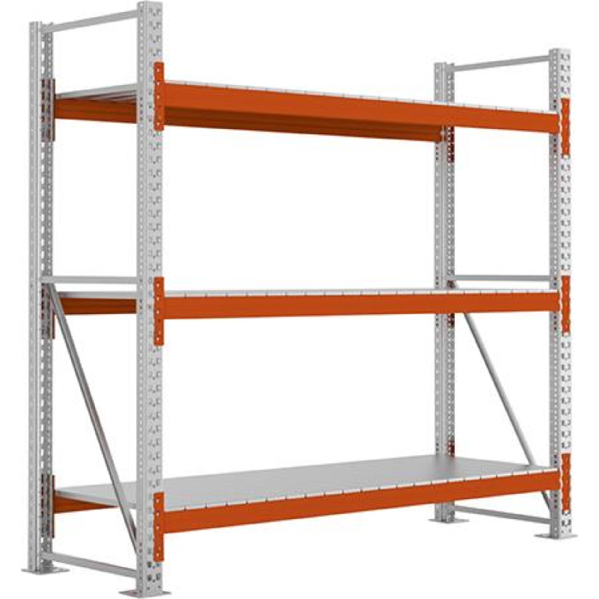 Großfachregal MULTIPAL S B2225xT800xH2200 mm Grundfeld 3 Böden Fachlast 1900kg