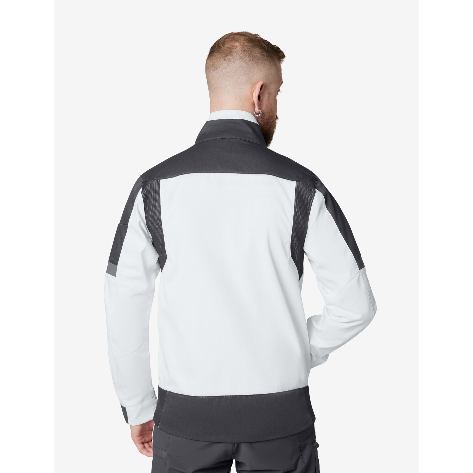 FRANK Arbeitsjacke Herren weiß-anthrazit L