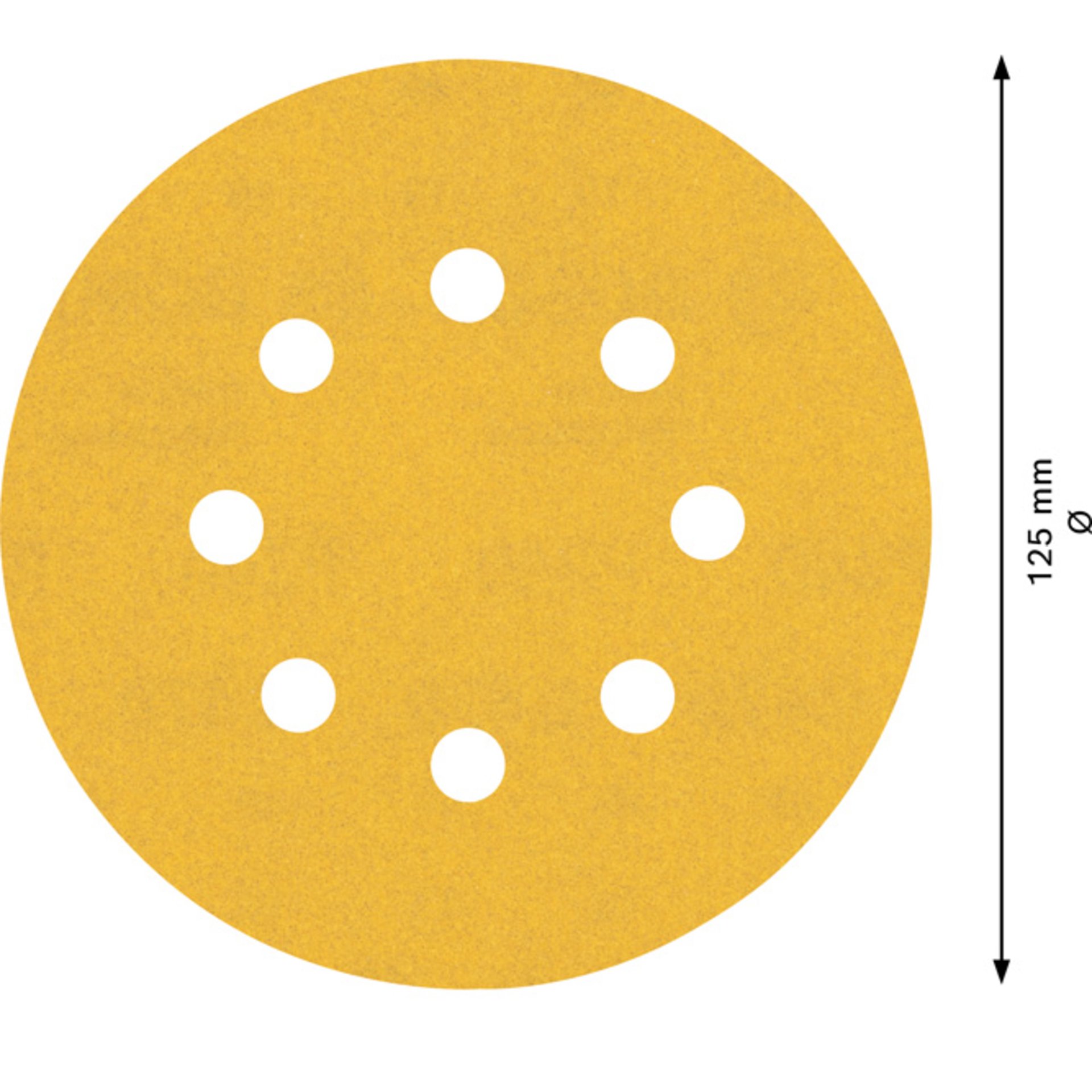 EXPERT C470 Schleifpapier mit 8 Löchern für Exzenterschl., 125 mm, K 240, 5-tlg.