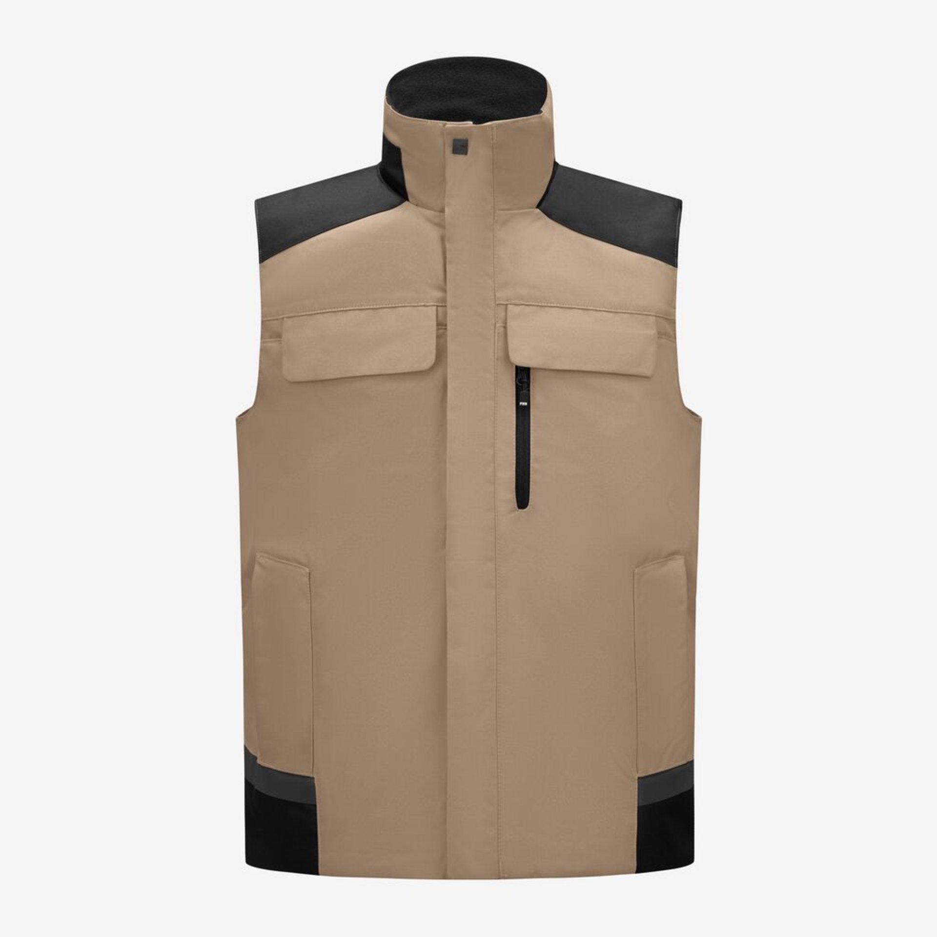 HAUKE Arbeitsweste beige-schwarz XS