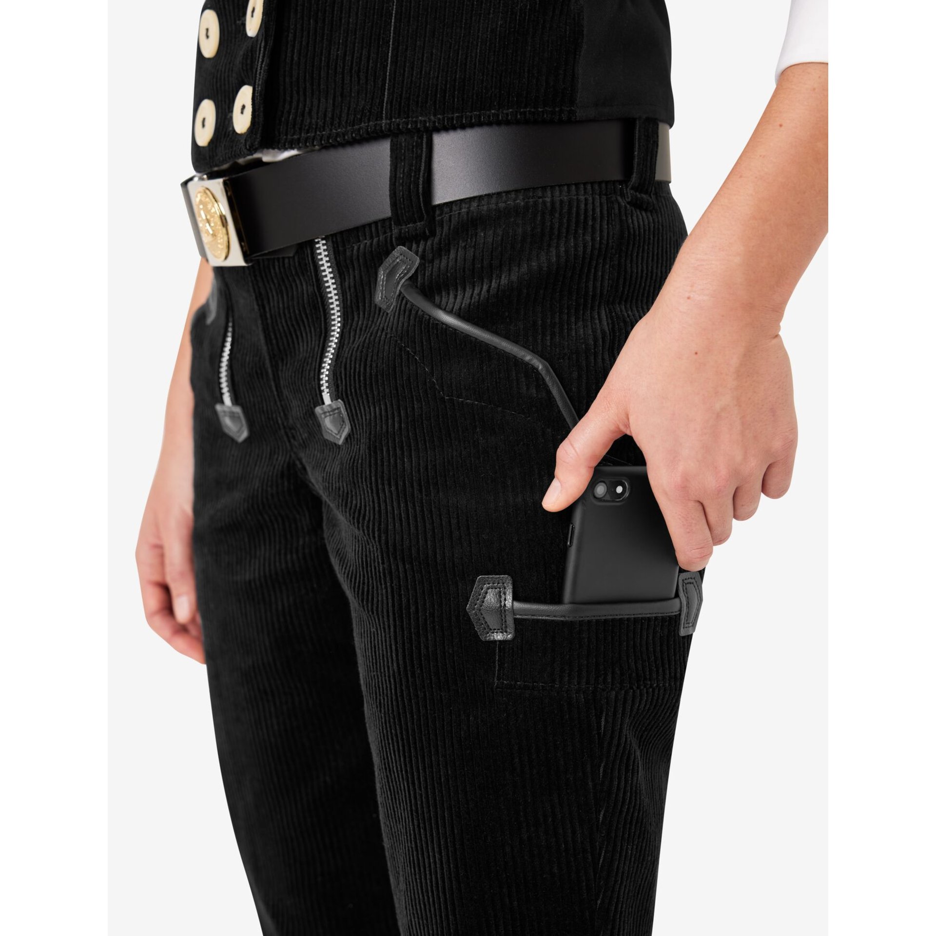 MARIA Zunfthose Trenkercord schwarz 76