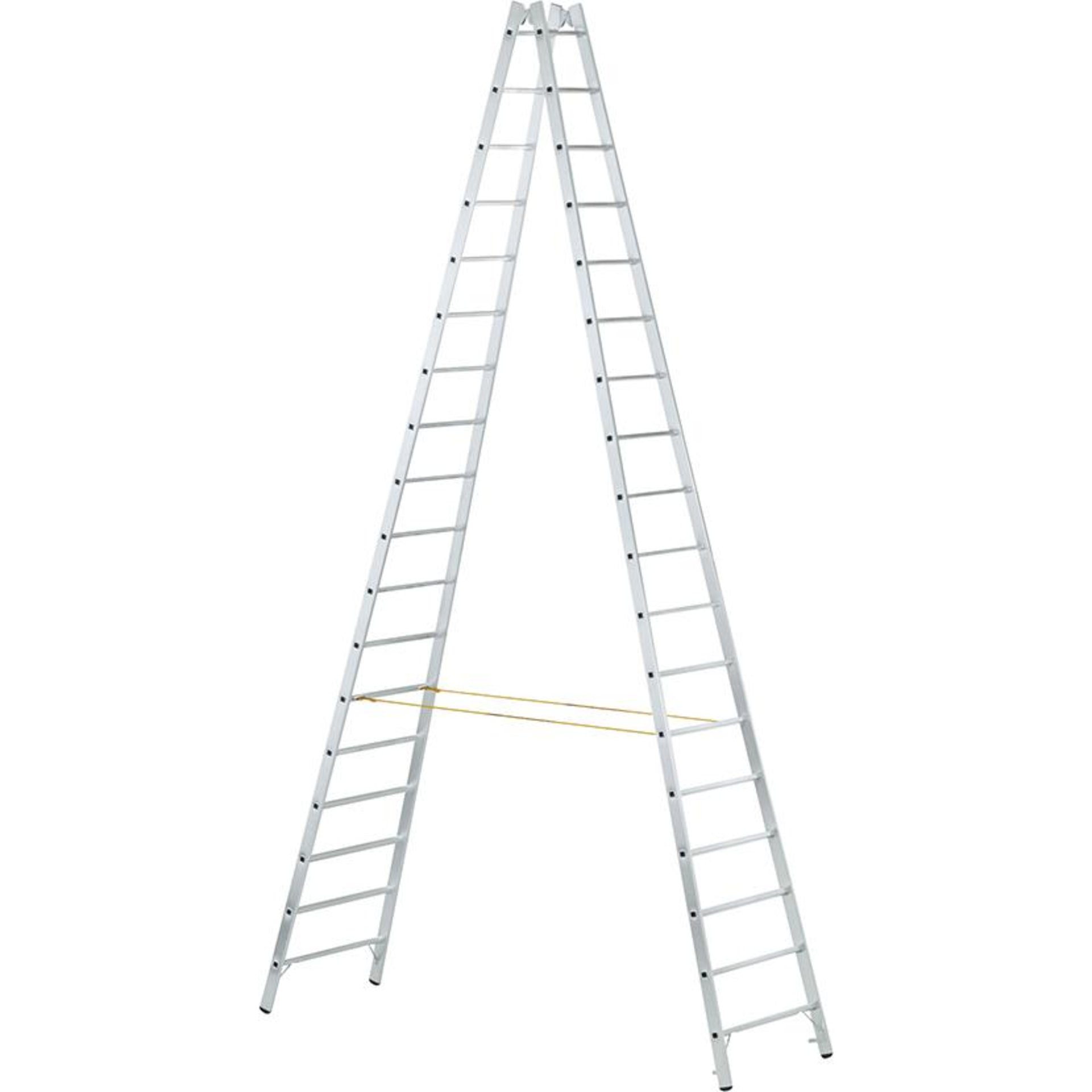 Stehleiter Coni B 2x18 Sprossen Leiterlänge 5,14 m Arbeitshöhe 6,15 m ZARGES