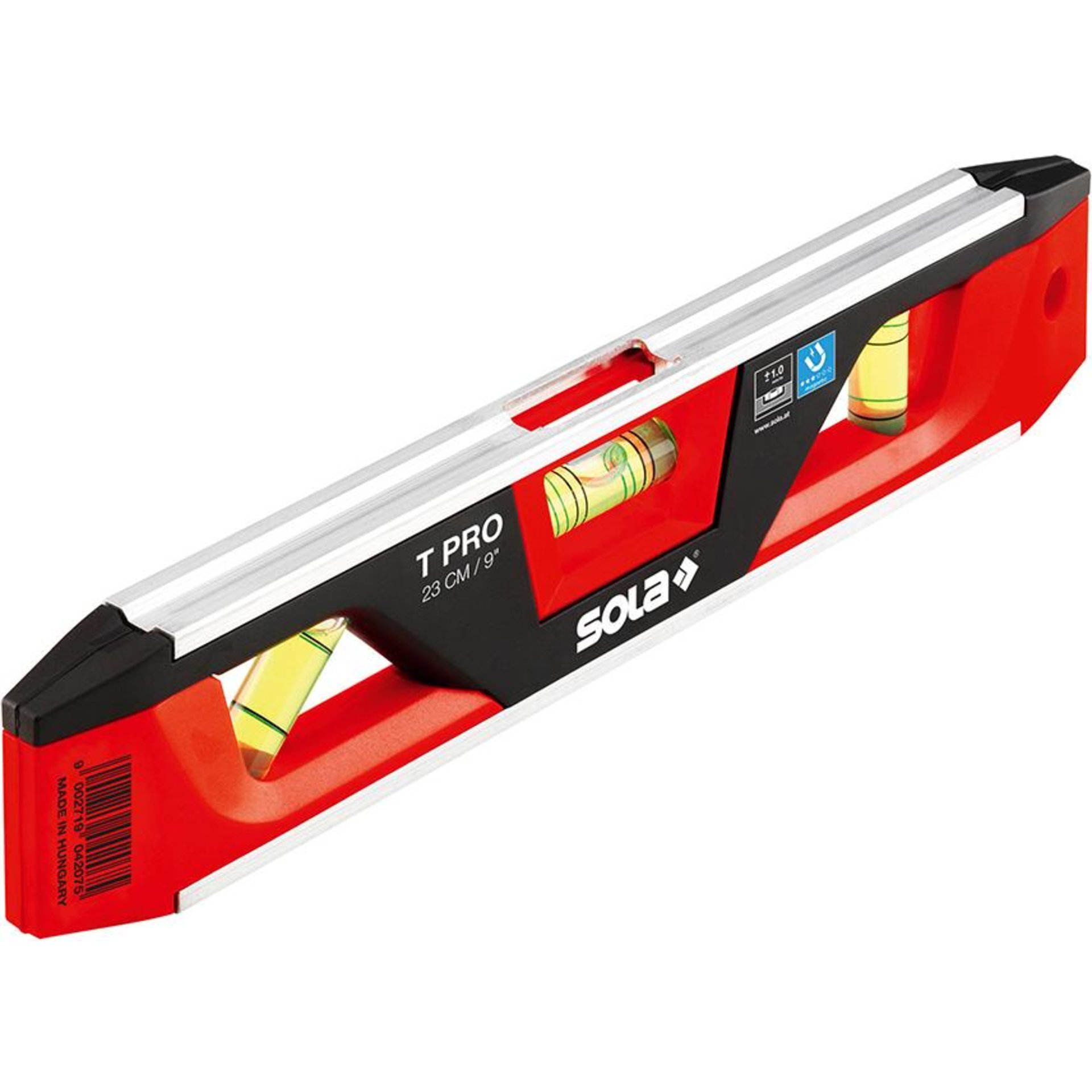 Alu-Kunst.-Wasserwaage Torpedo T-Pro T-Pro Länge 23cm