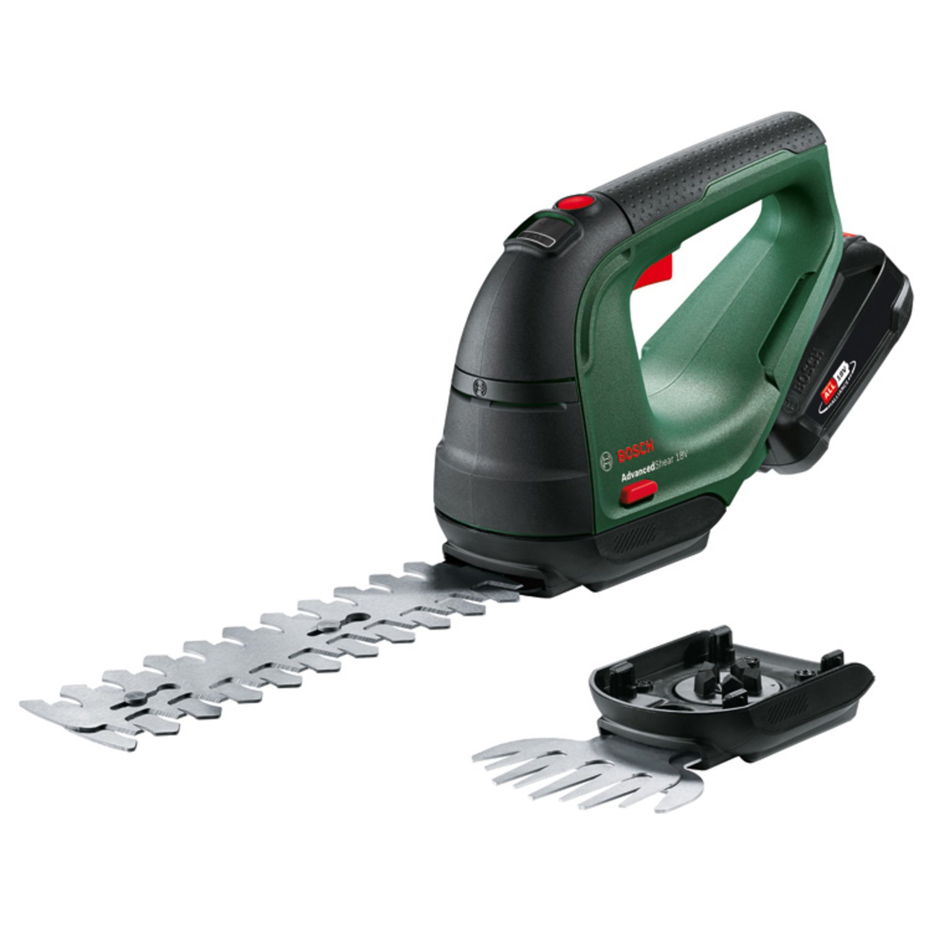 Akku-Gras- und Strauchschere AdvancedShear 18V-10, 1 x Akku PBA 18V 2.0Ah