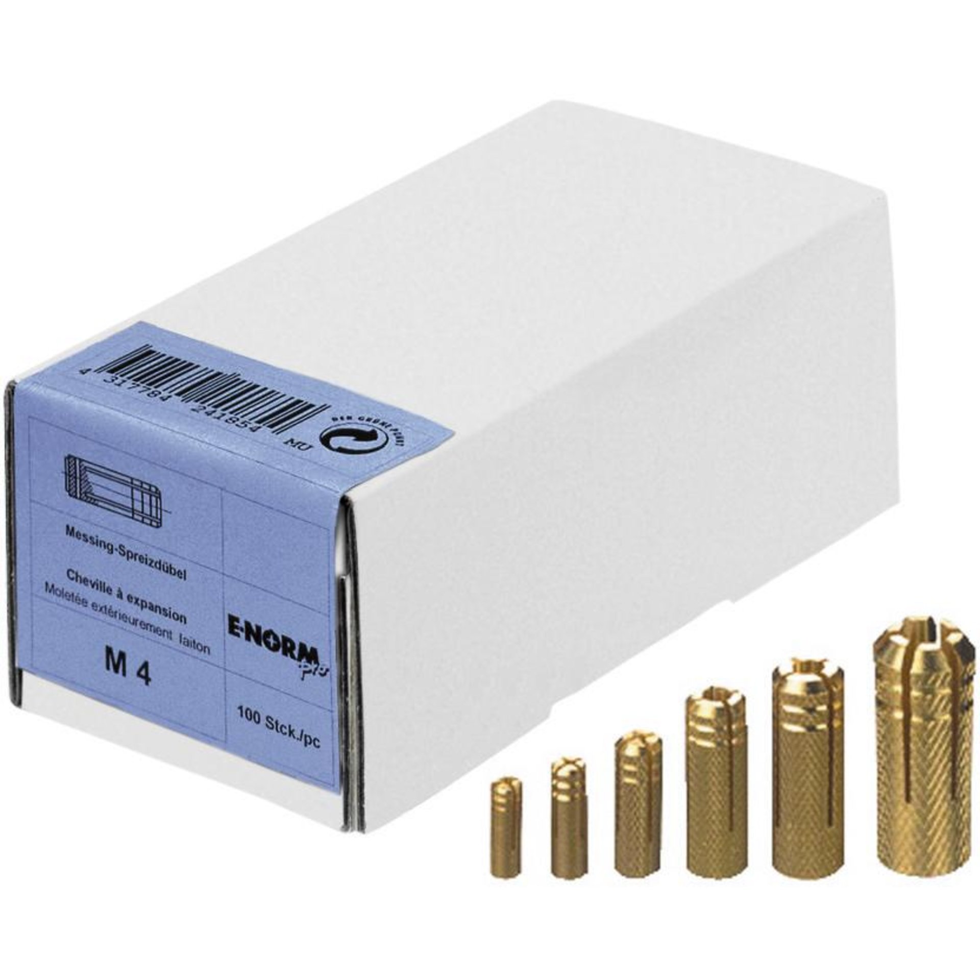 Messing-Spreizdübel M 4 E-NORMpro