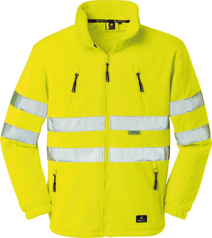 4Protect Warnfleecejacke Seattle, leuchtgelb,Gr.XL