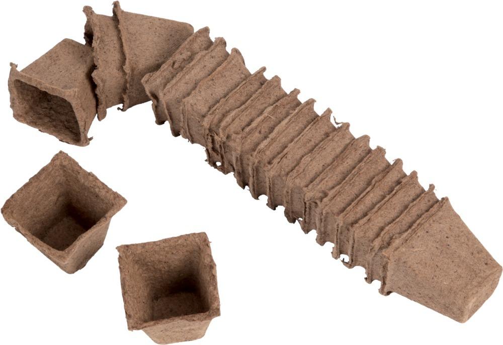 Anzuchttöpfe, eck 6X6 cm, 20 St. Anzuchttöpfe, eck 6X6 cm, 20 St.