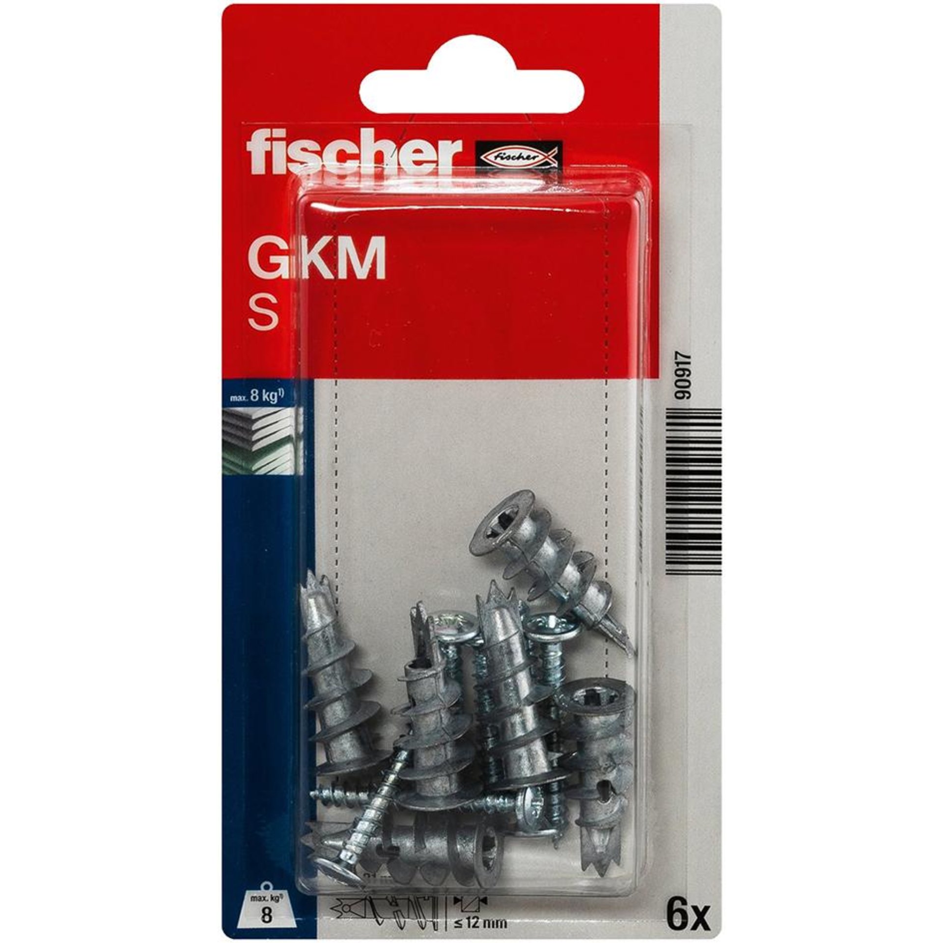 fischer Gipskartondübel Metall GKM S K (6)