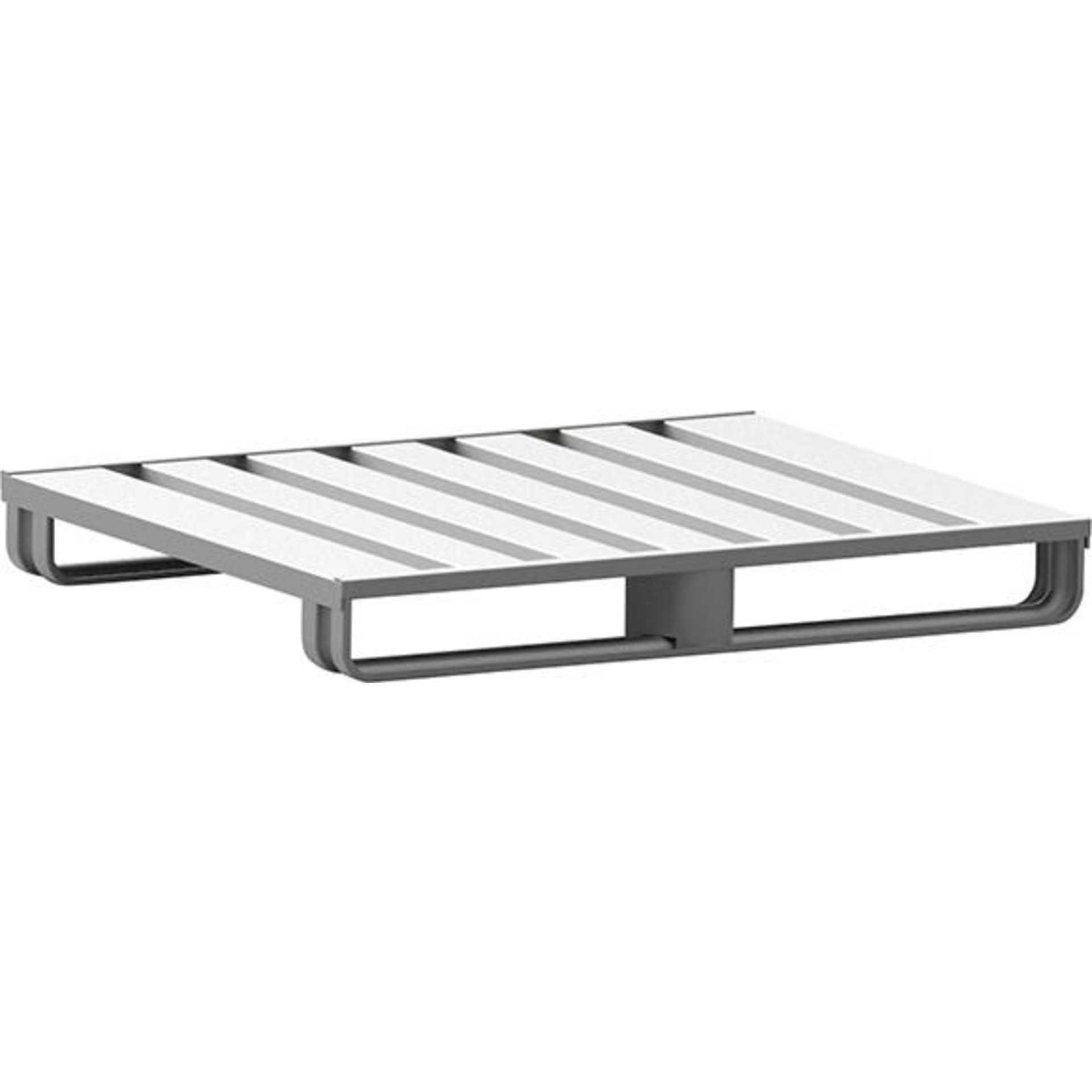 Stahlflachpalette B1000xT800xH125 mm RAL 5010 Traglast 2000kg