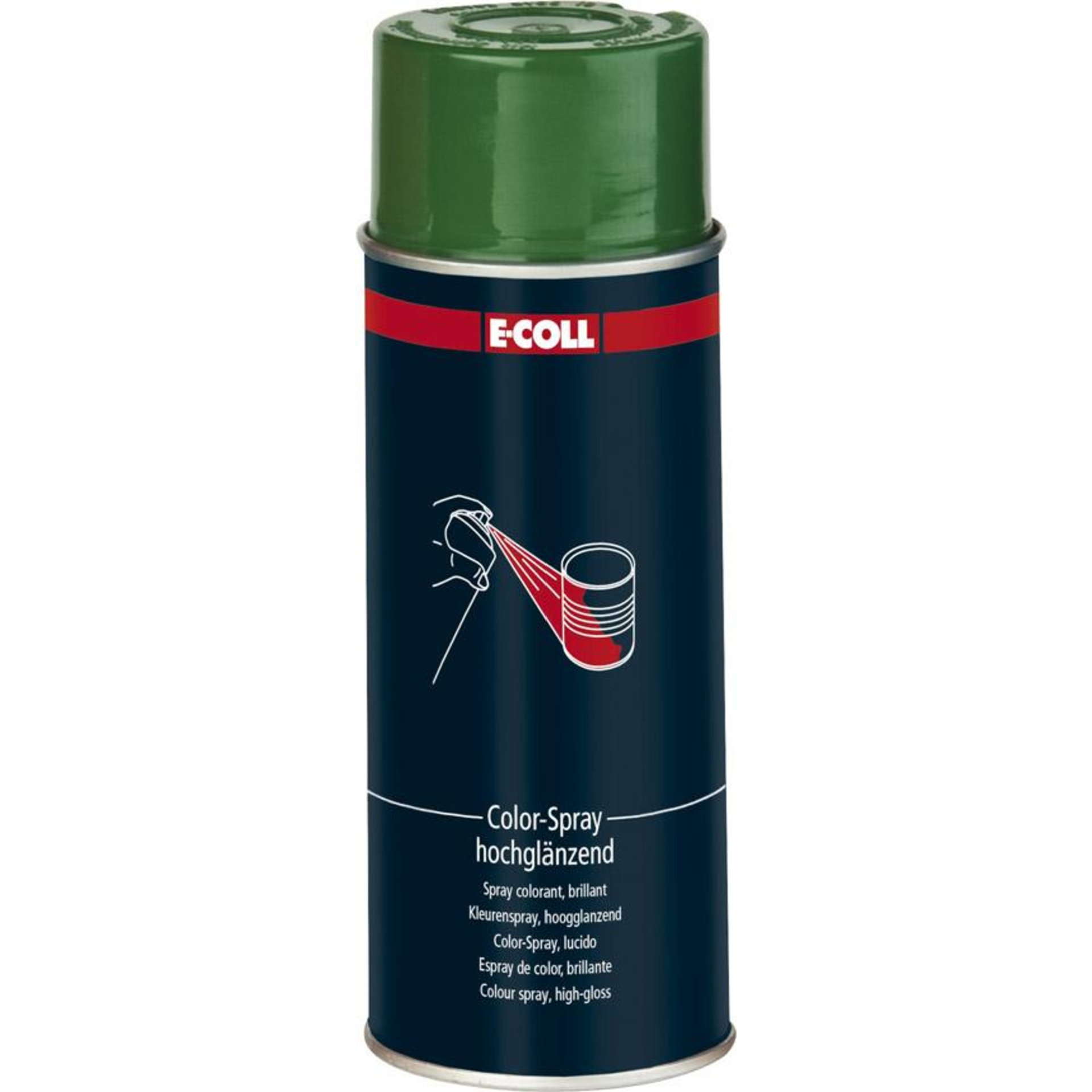Color-Spray, hochglänzend400ml moosgrün E-COLL