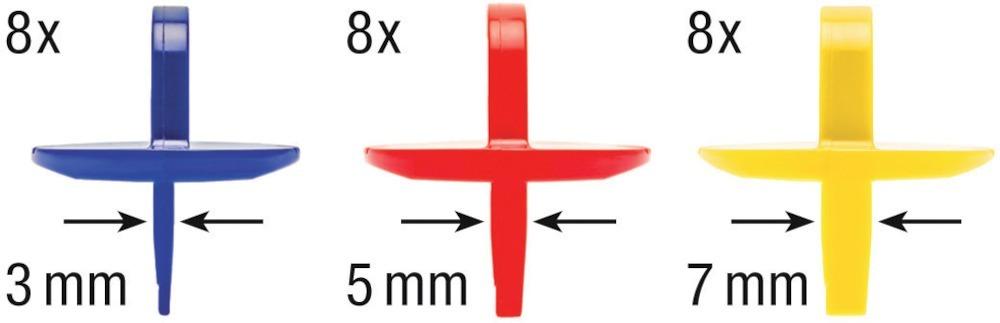 Heco Abstandhalter 3-5-7mm a 24 Stück