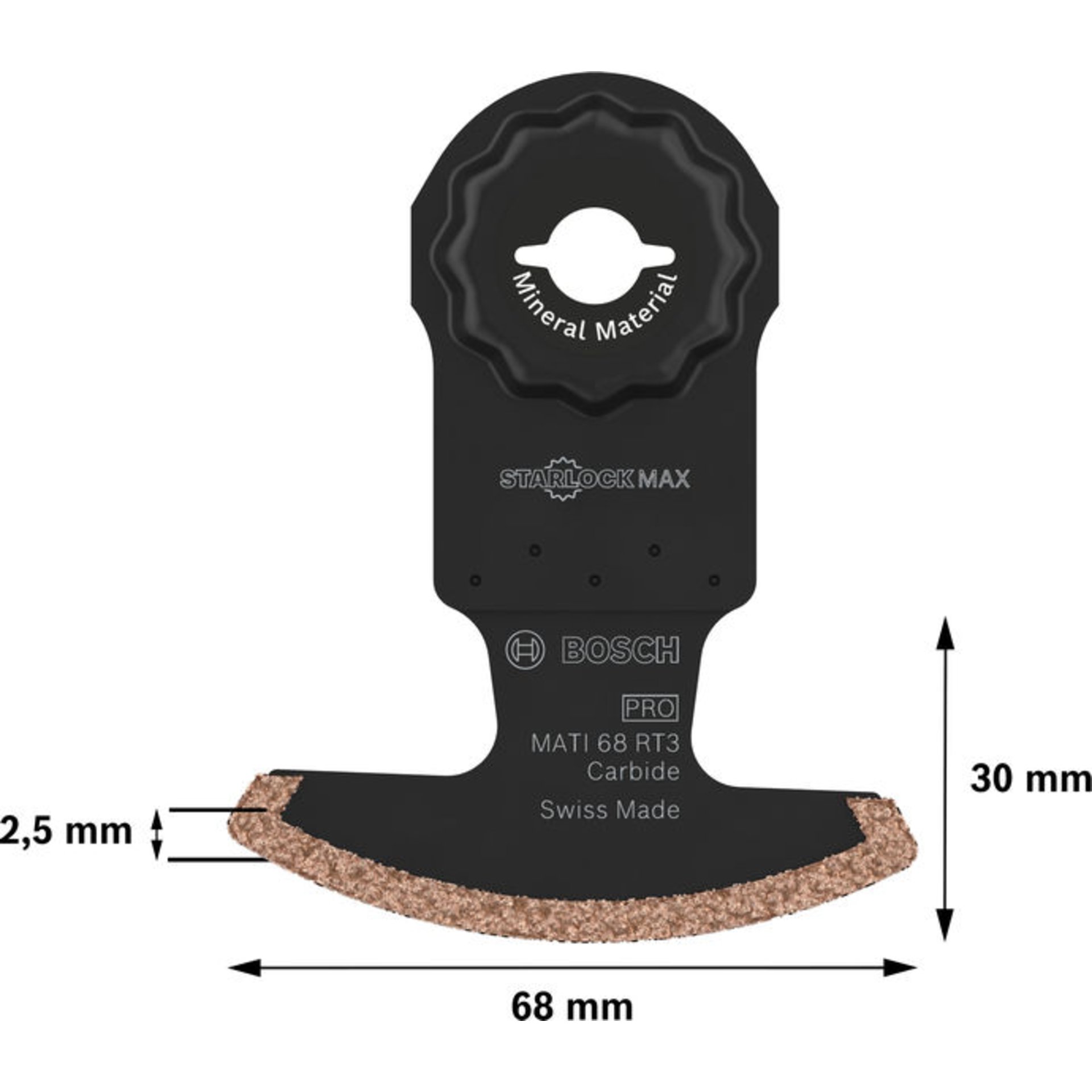 PRO MATI 68 RT3 Blatt für Multifunktionswerkzeuge, 2,8 x 68 mm
