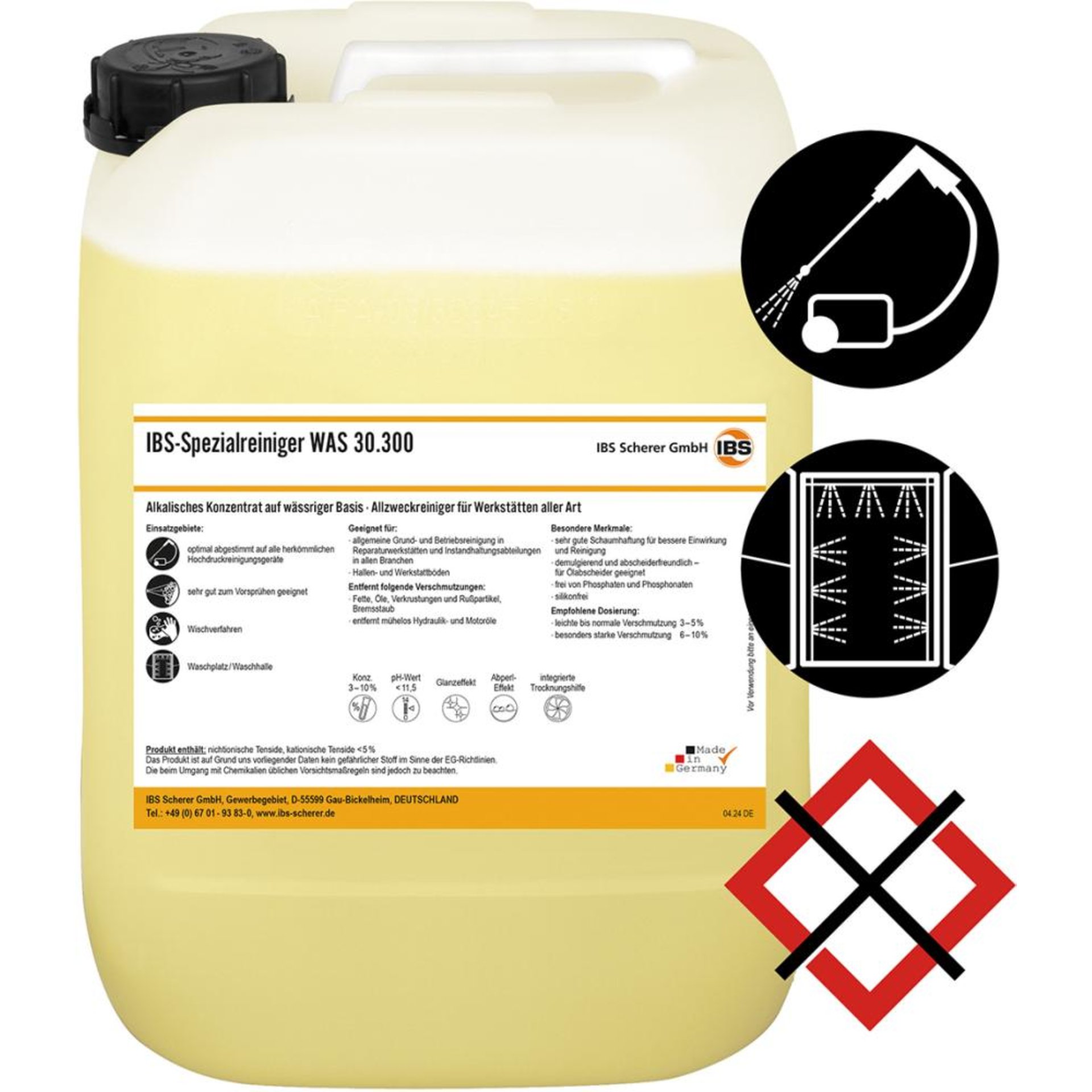 IBS-Spezialreiniger WAS 30.300 20L (Werkstattreiniger)
