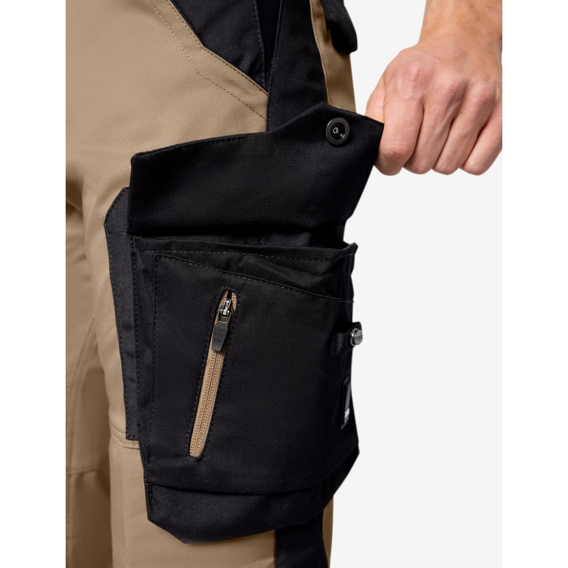 FLORIAN Arbeitshose beige-schwarz 88