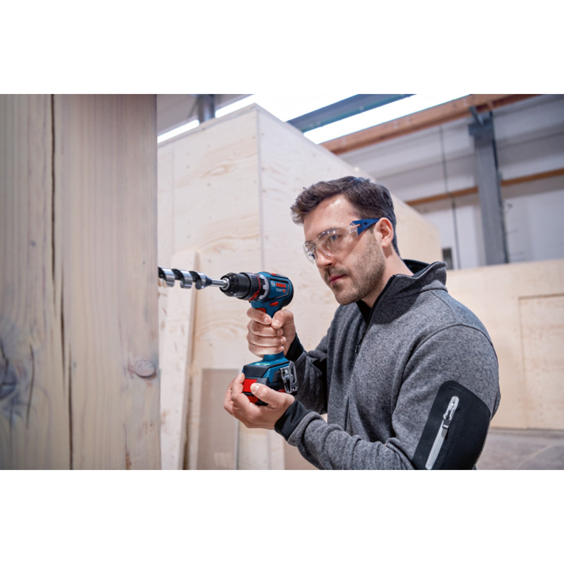 Akku-Bohrschrauber GSR 18V-90 FC, 2 x Akku ProCORE18V 4.0Ah, Ladg. U. L-BOXX 136