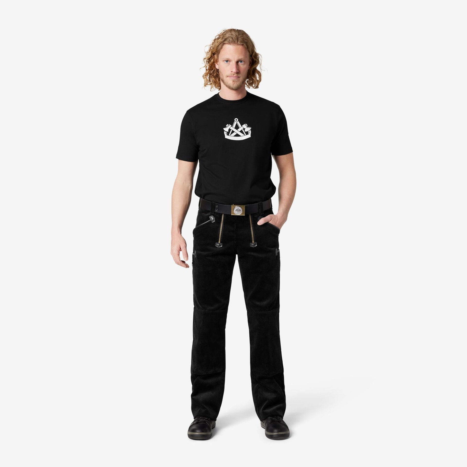 KLAAS T-Shirt Zunftzeichen Zimmermann schwarz 3XL