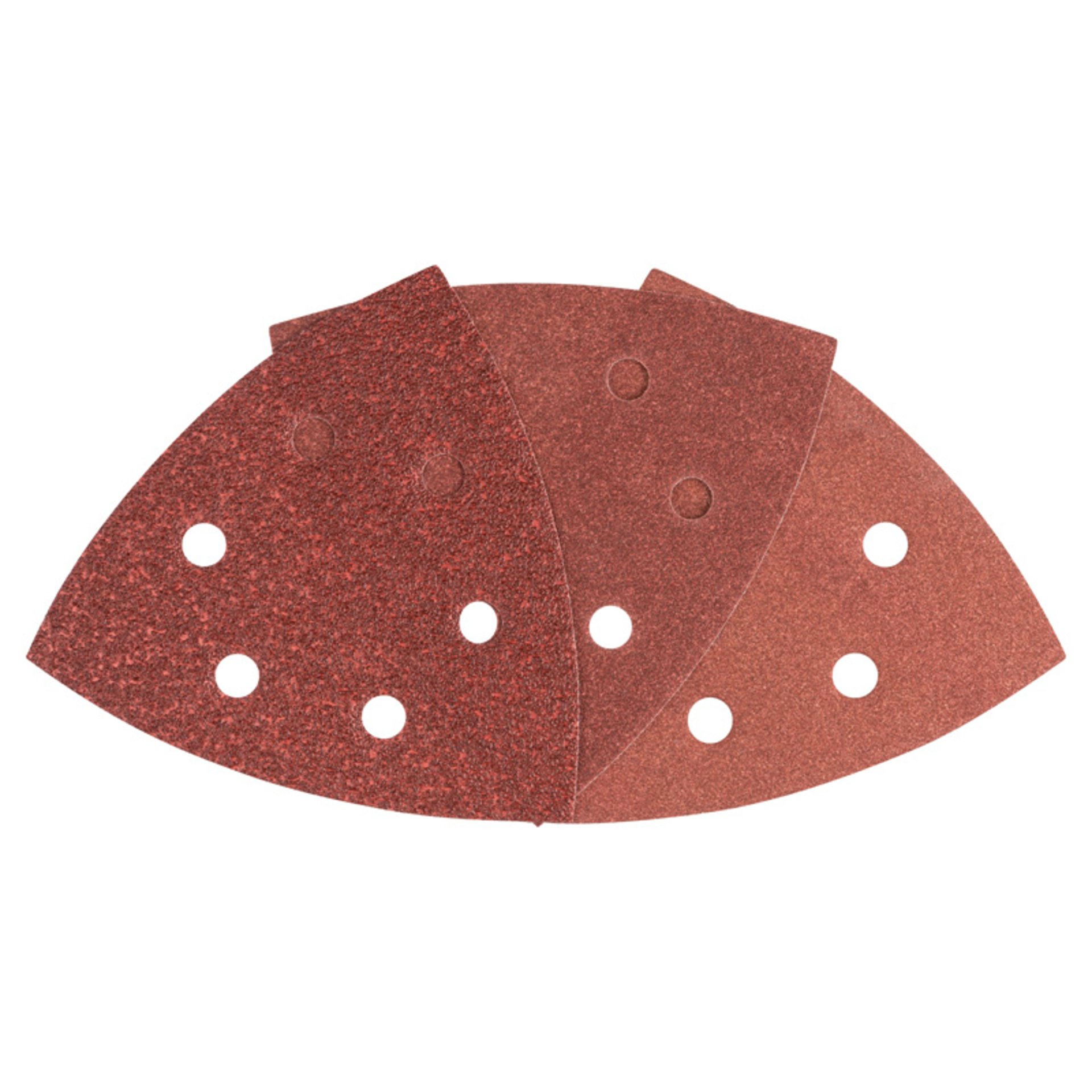 Schleifblatt-Set für Deltaschleifer, 105 mm, 60, 120, 180, 6 Löcher, 25er-Pack
