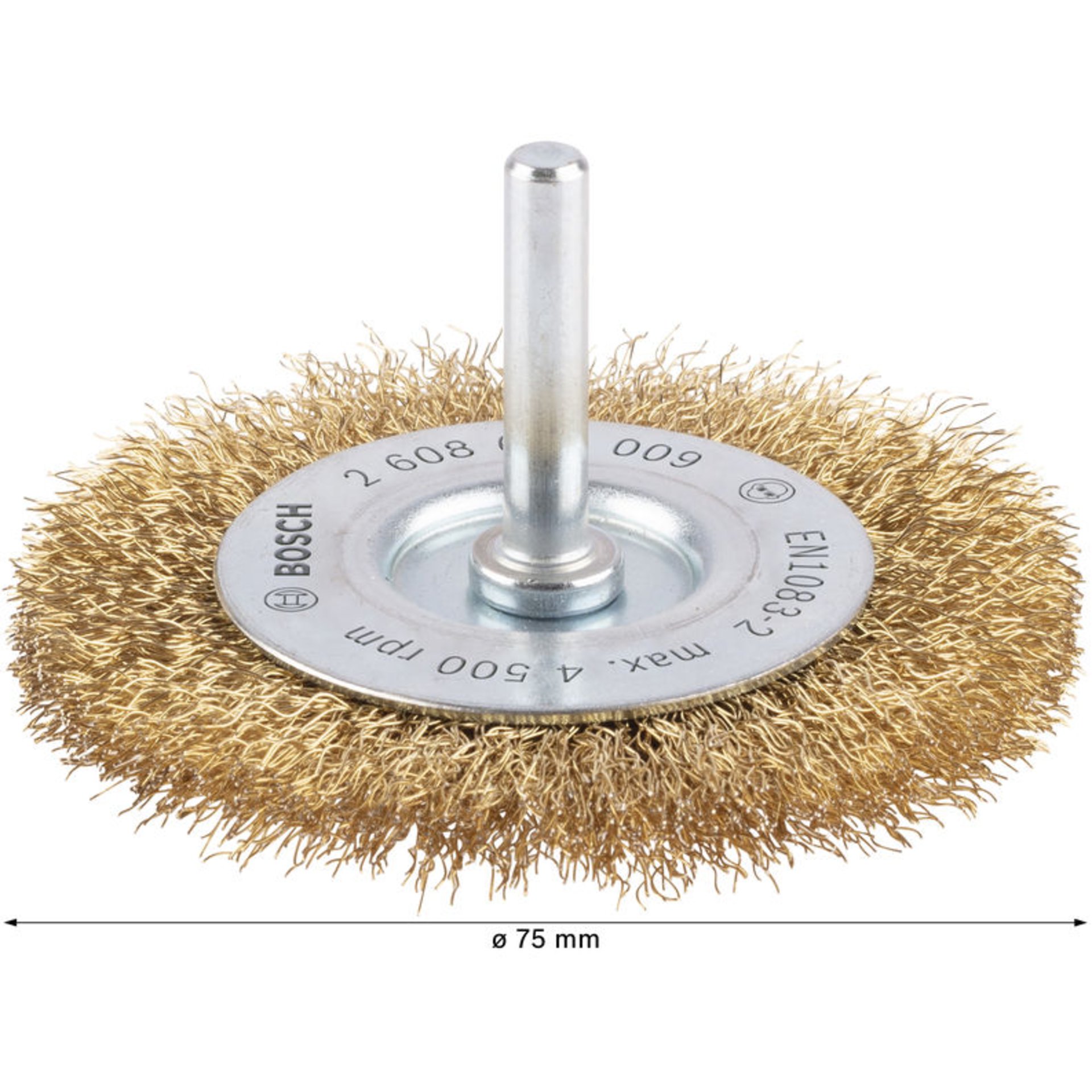 PRO Multi Material clean Scheibenbürste, gerader Schaft, 75 x 0,2 mm
