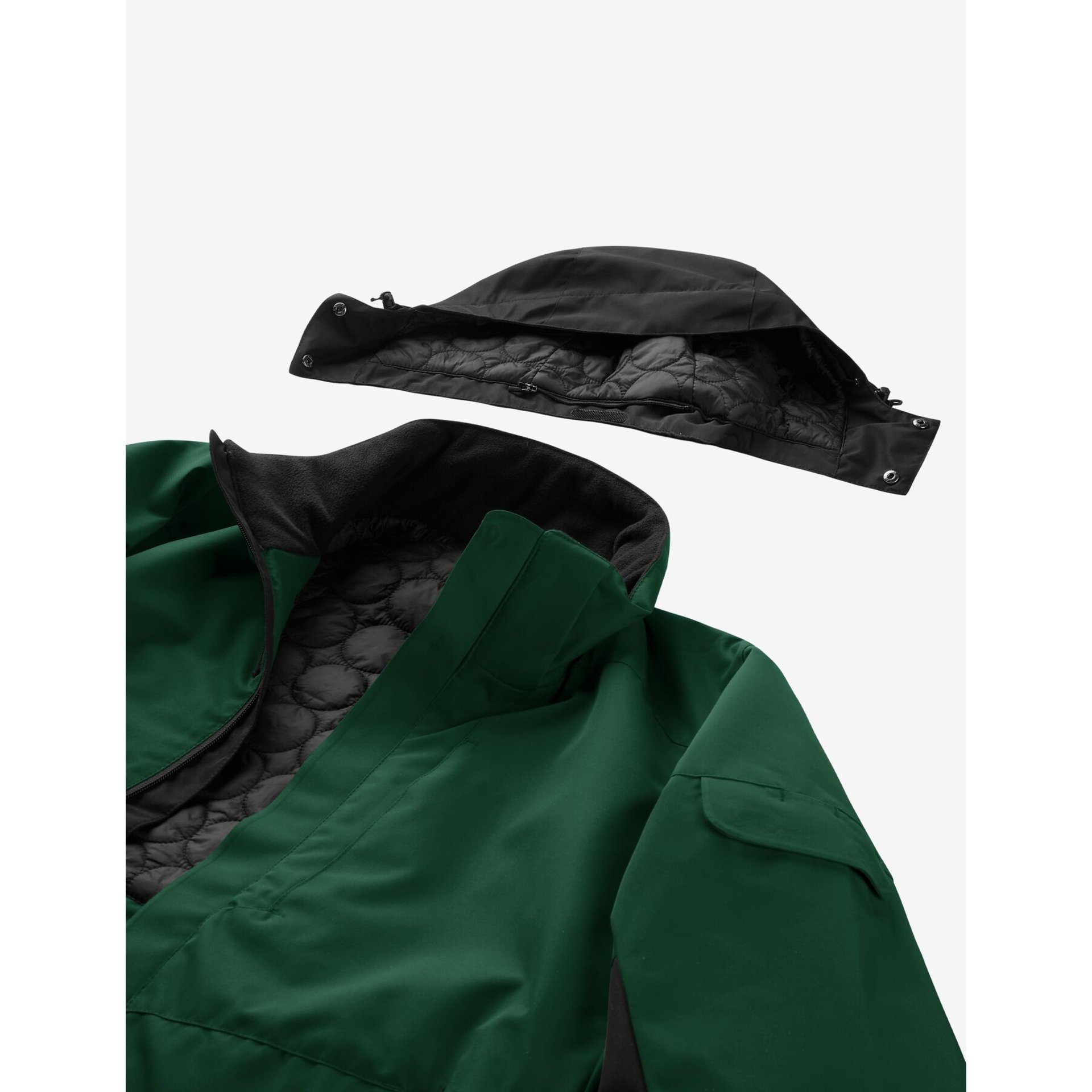 GEORG Arbeitsjacke Primaloft grün-schwarz 5XL