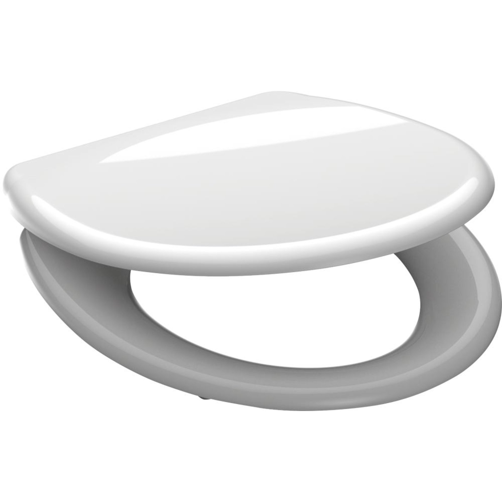 Duroplast WC-Sitz WHITE, mit Absenkautomatik und mit Absenkautomatik und Schnellverschluss