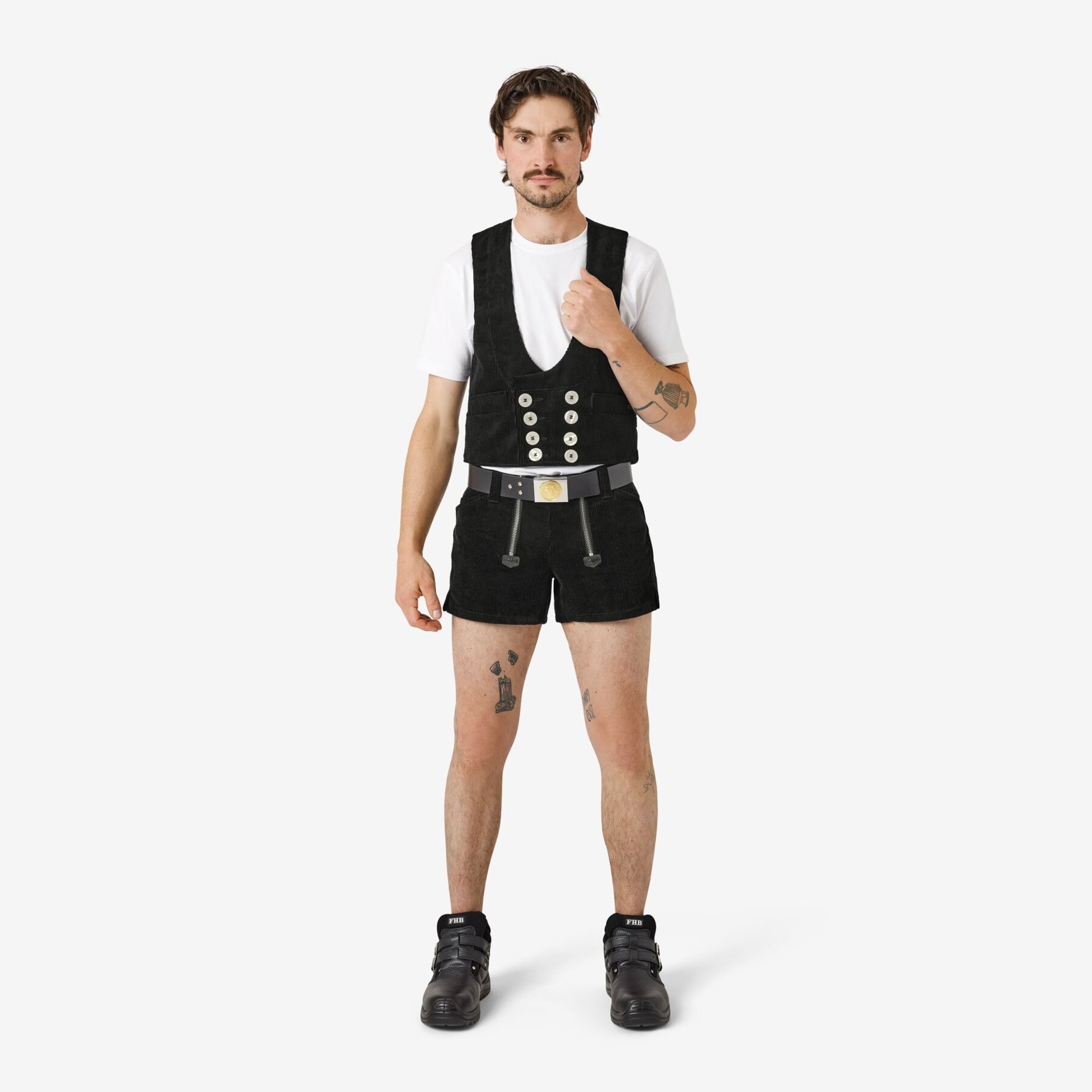 FERDINAND Zunft-Shorts extra kurz schwarz 54