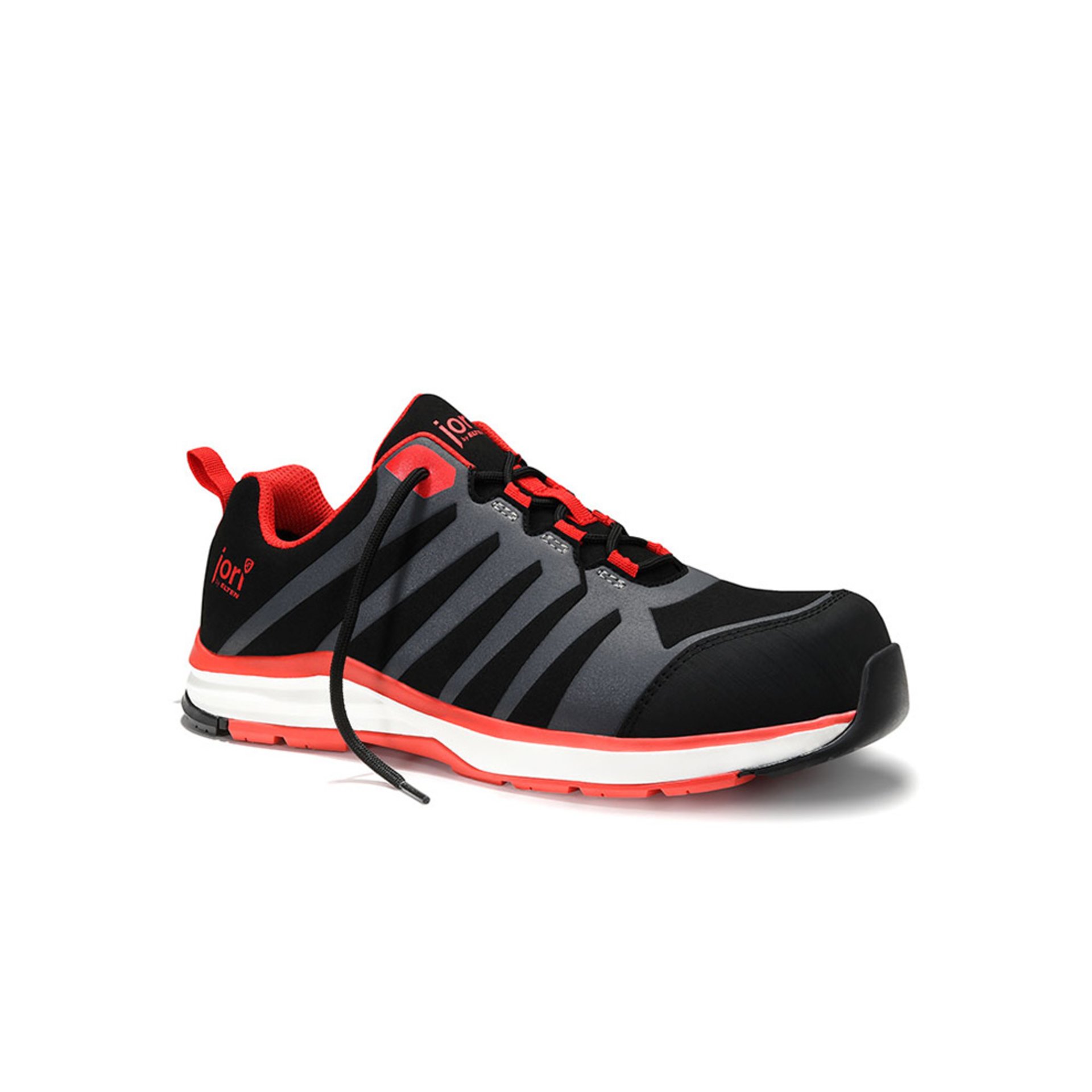 Sicherheitshalbschuh jo_RAPID black-red Low ESD S3, Gr. 42