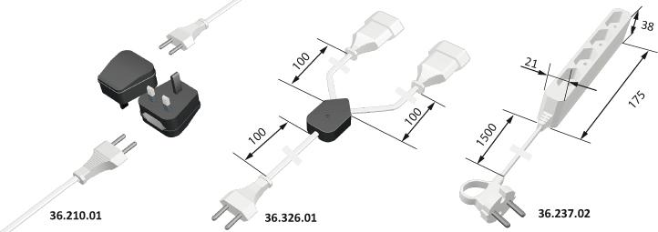 4-fach HV-Verteil.ws EF Kuppl.1xCEE 7/17, 1.5m 4-fach HV-Verteil.ws EF Kuppl.1xCEE 7/17, 1.5m
